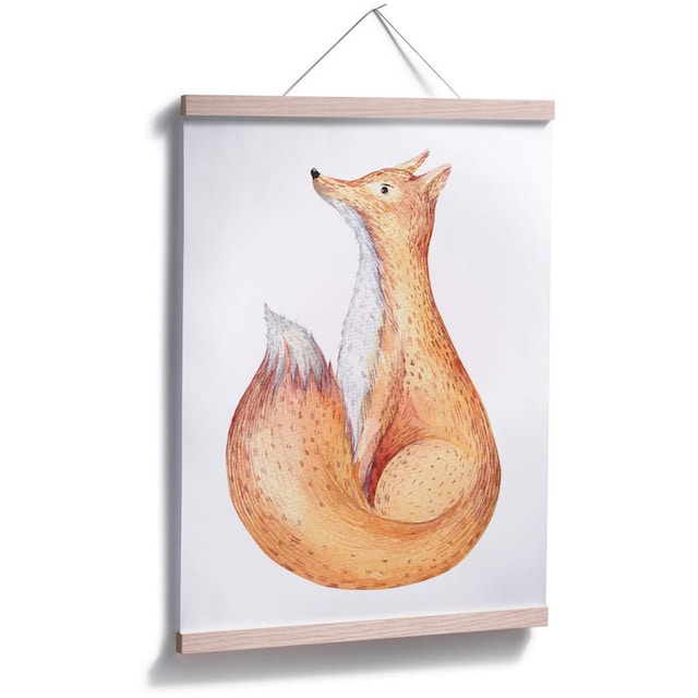 Wall-Art Poster »Waldtiere Fuchs«, Tiere, (1 St.), Poster, Wandbild, Bild,  Wandposter kaufen | BAUR