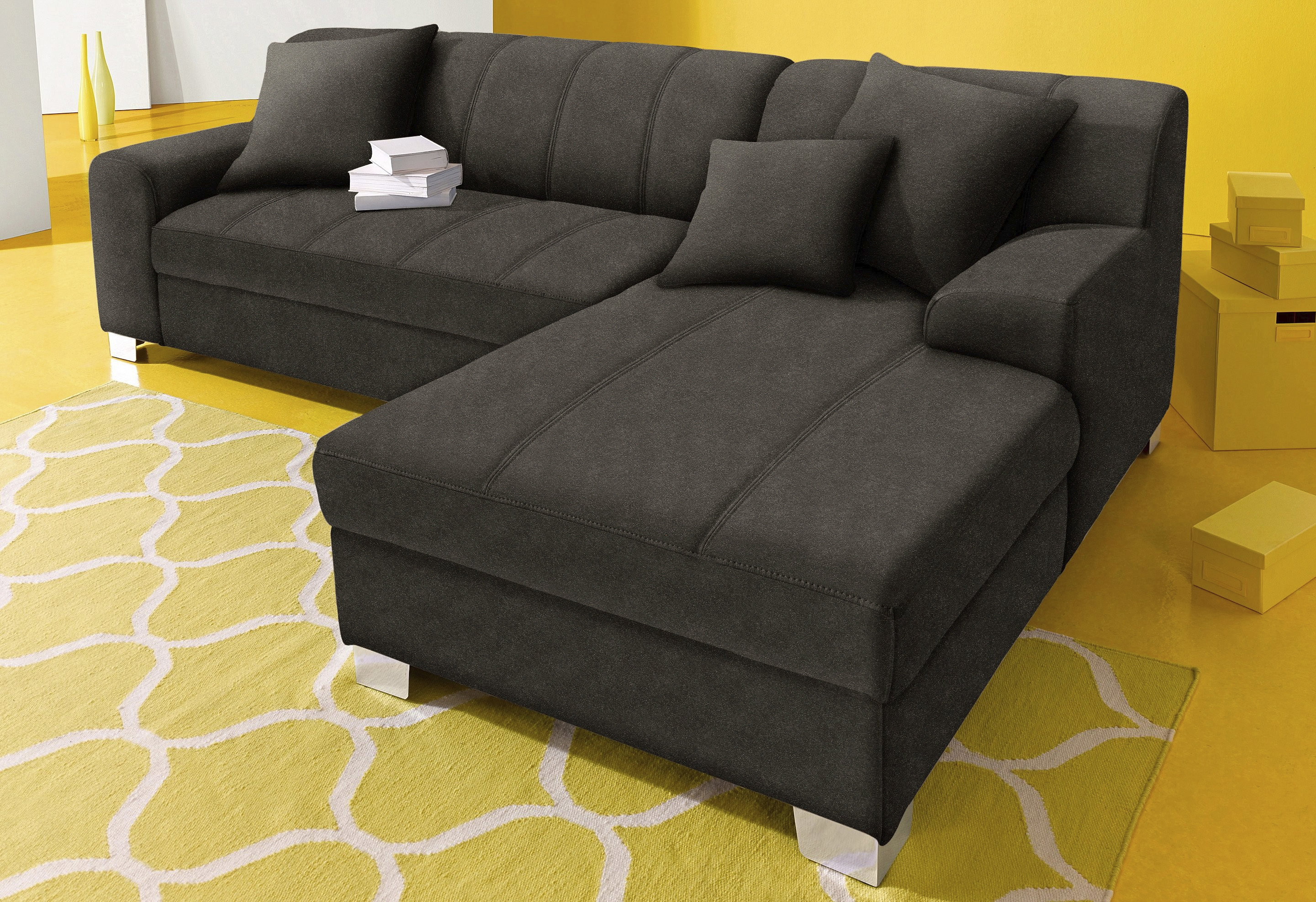 Ecksofa, wahlweise mit Bettfunktion
