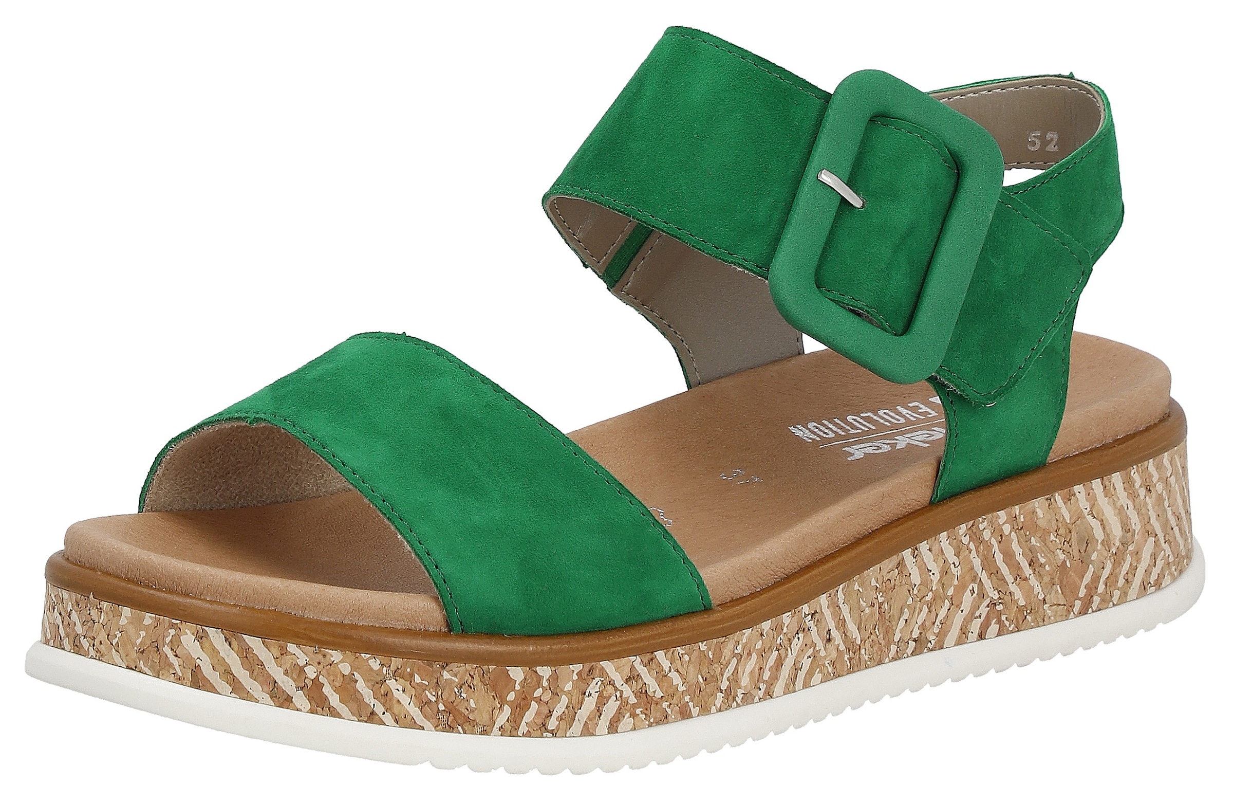 Rieker EVOLUTION Sandale, Sommerschuh, Sandalette, Klettschuh, mit extraweichem Fußbett