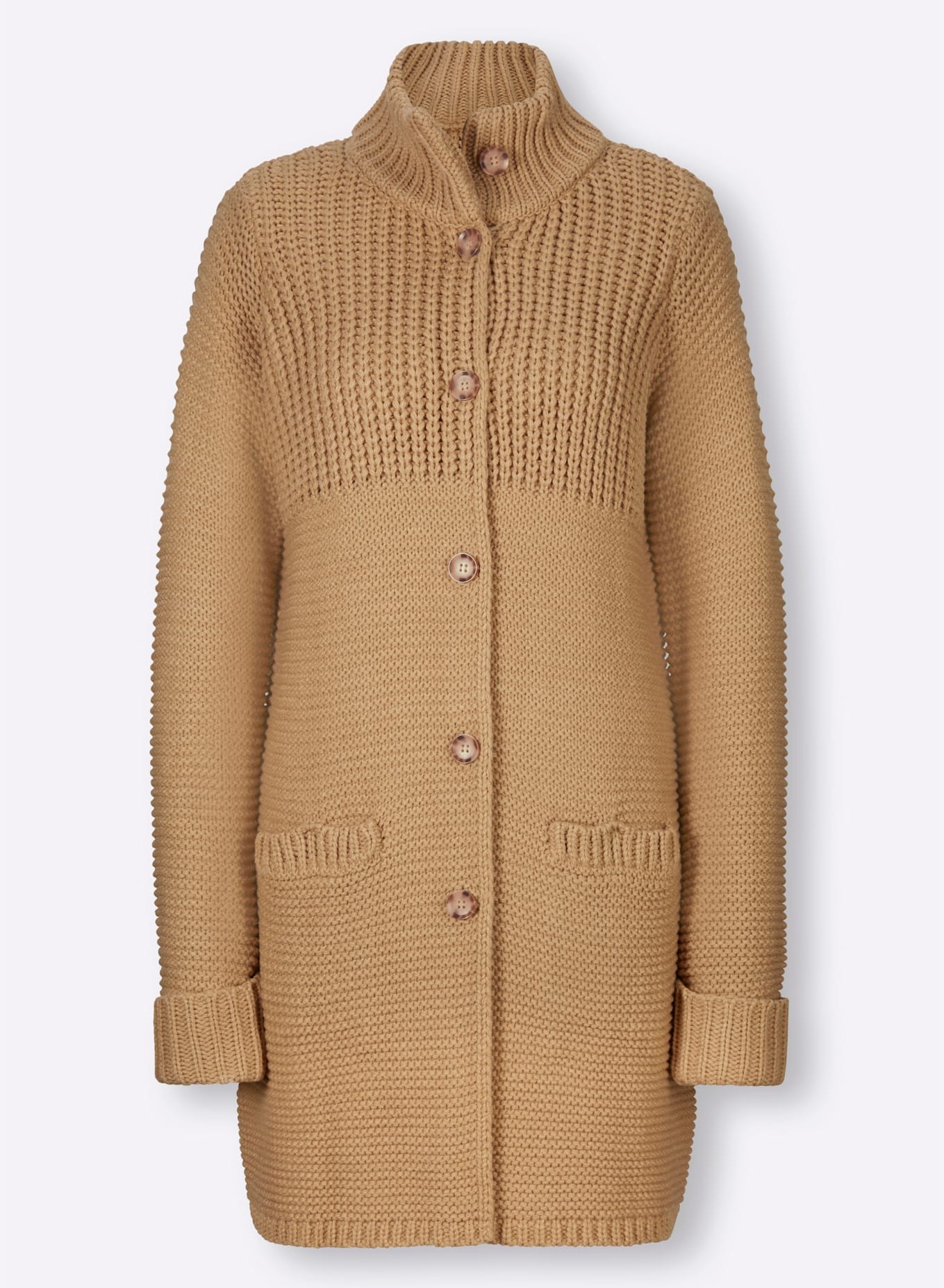 HEINE Long Cardigan Women Camel 42 3