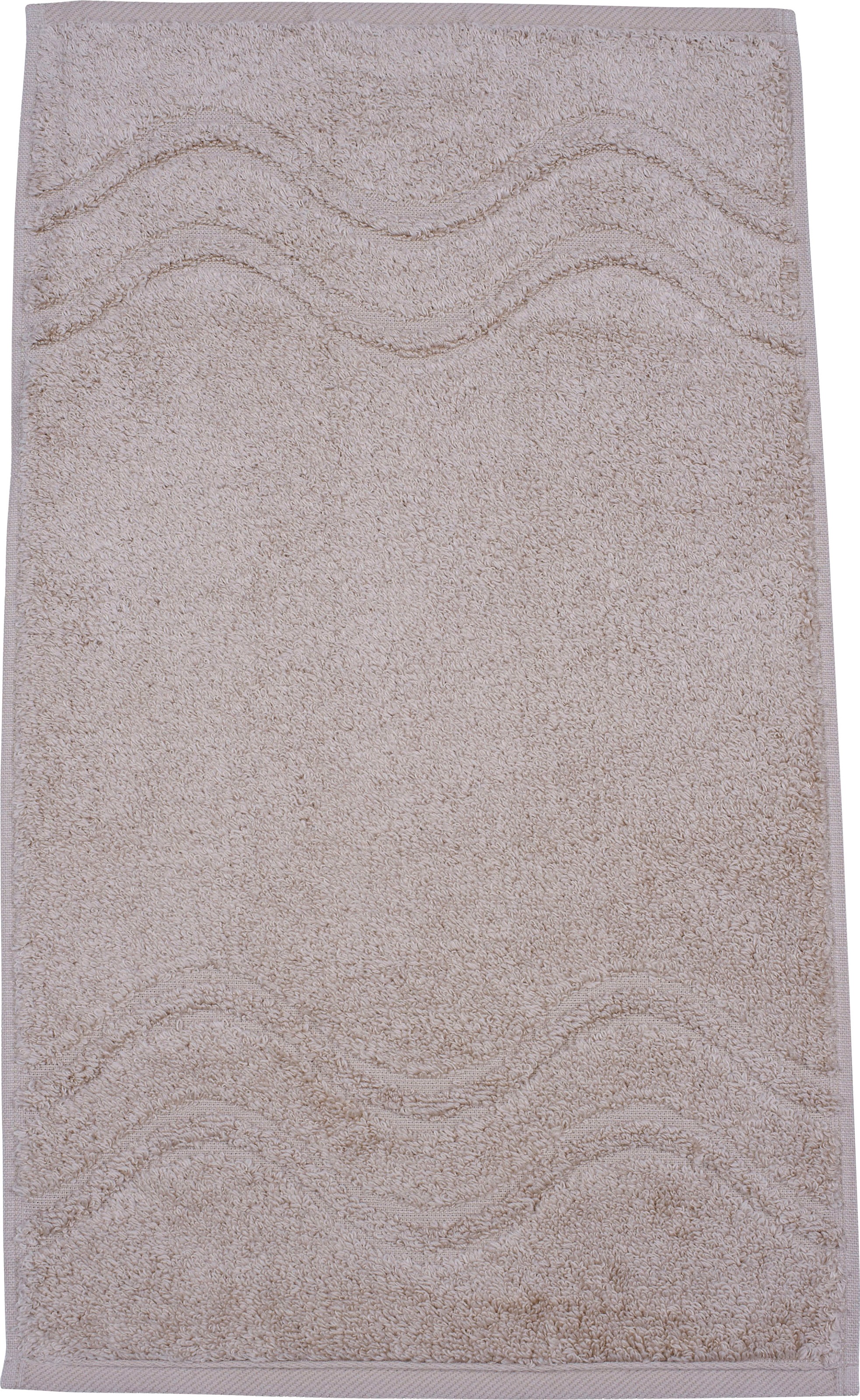 Thumbnail - ROSS Gästehandtuch "Cashmere feeling" 100% Baumwolle, mit Wellen-Bordüre, große Farbauswahl