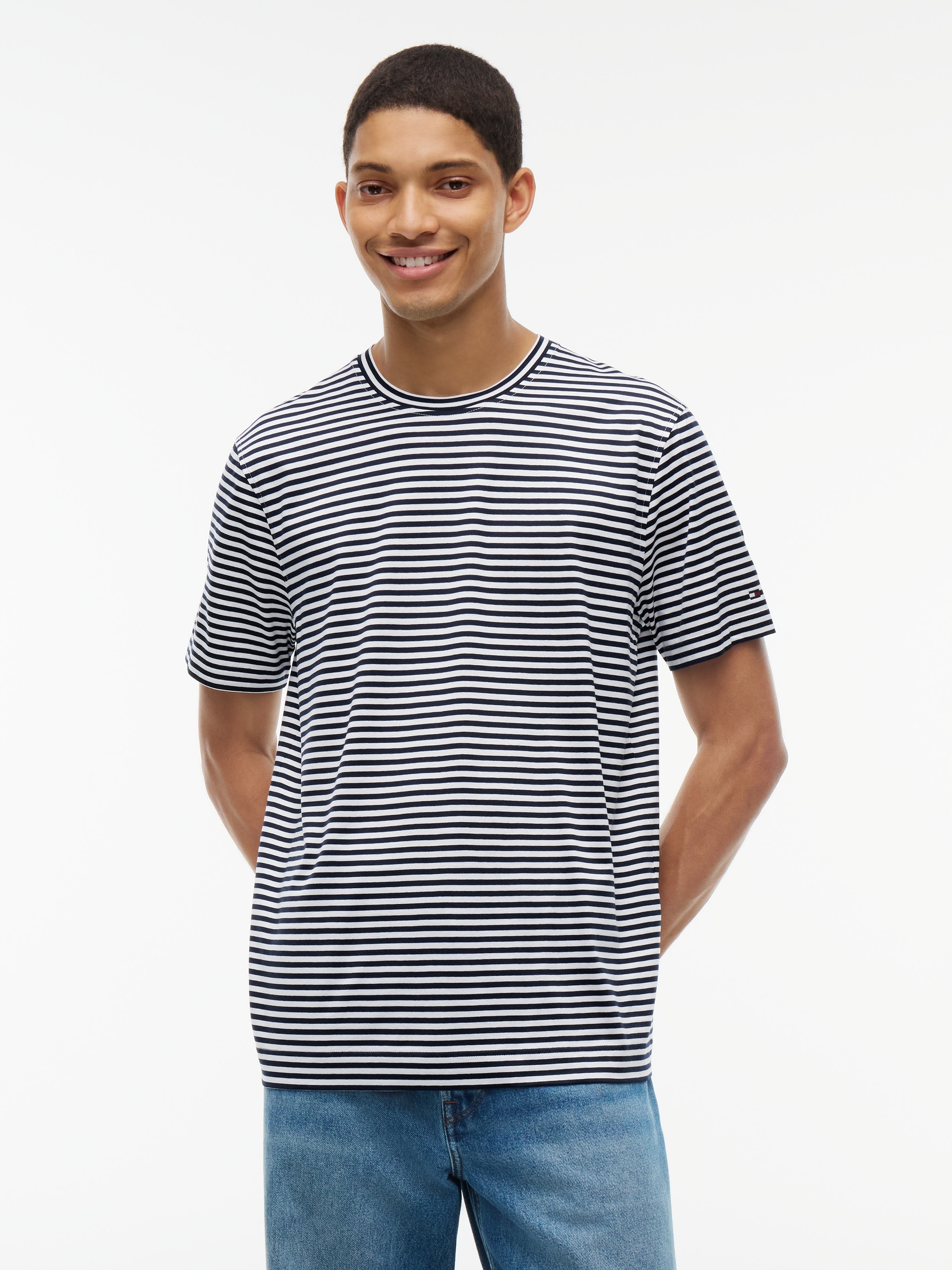 Tommy Hilfiger T-Shirt »Premium Line Mercerized T-Shirt« softe Premium Baumwolle Merzerisiert