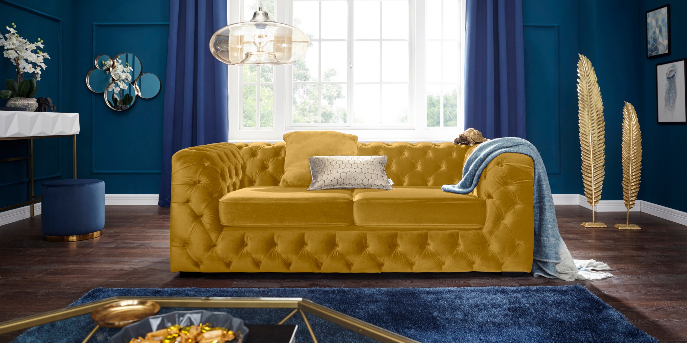 Guido Maria Kretschmer Home&Living Chesterfield-Sofa »Kalina«, mit klassischer Chesterfield-Knopfheftung