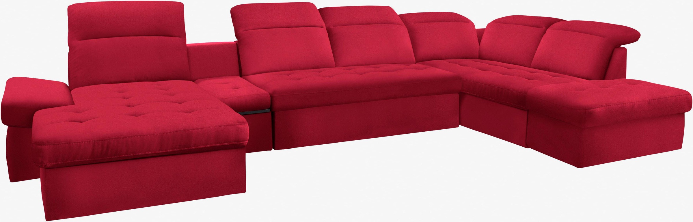 sit&more Wohnlandschaft »Stardust U-Form«, inklusive Kopfteilverstellung, Armlehnenfunktion und Tischelement