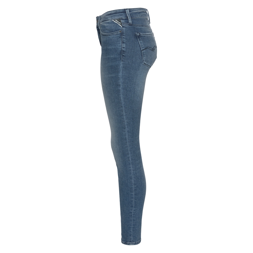 Replay Skinny-fit-Jeans »LUZIEN«, POWERSTRETCH-DENIM mit Used-Effekten