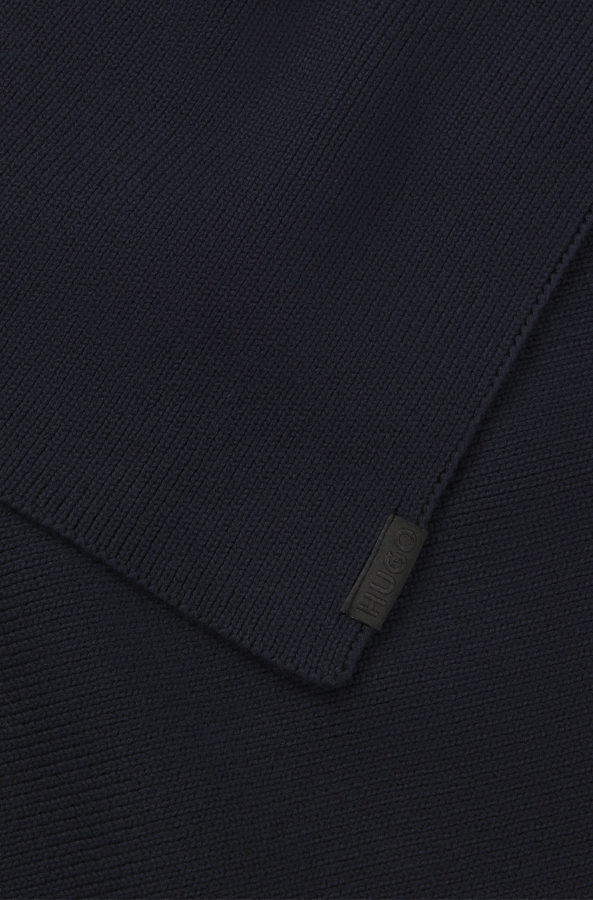 HUGO Strickschal »Zential« aus reiner Baumwolle, unisex