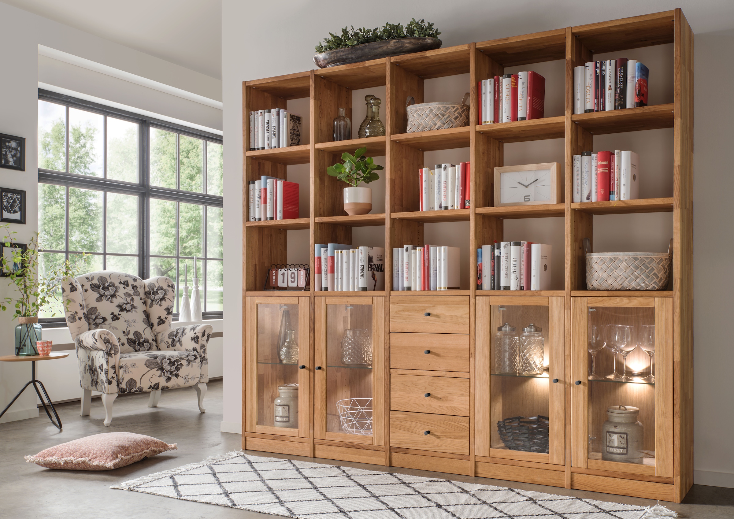 Home affaire Regalelement "Ecko, vielseitig als Bücher-, Wohn- oder Aufbewahrungsregal einsetzbar" Modulares Regalsystem mit vielseitigen Gestaltungsmöglichkeiten