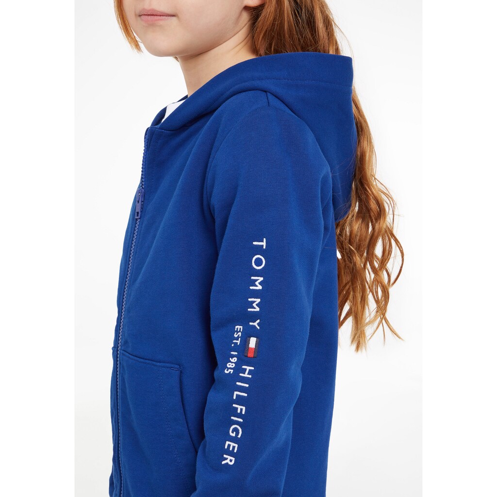 Tommy Hilfiger Kapuzensweatjacke »U ESSENTIAL ZIPTHROUGH HOODIE«