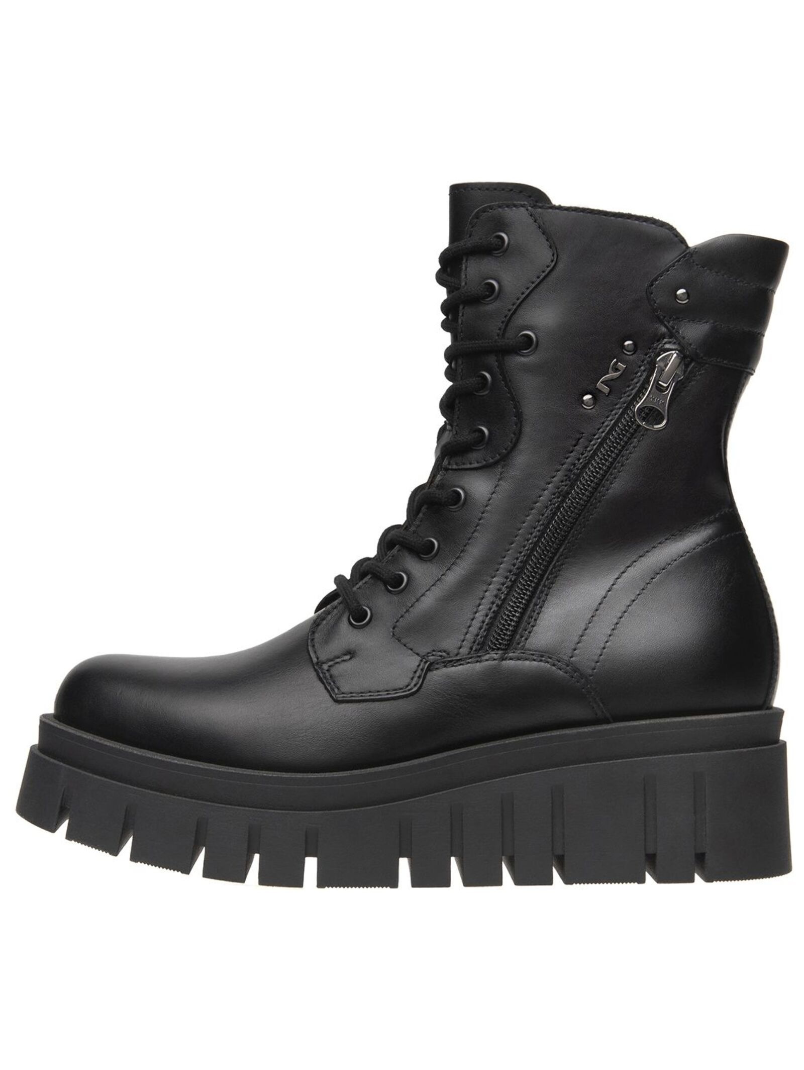 Nero Giardini Schnürstiefelette "Nero Giardini Stiefelette Leder" günstig online kaufen