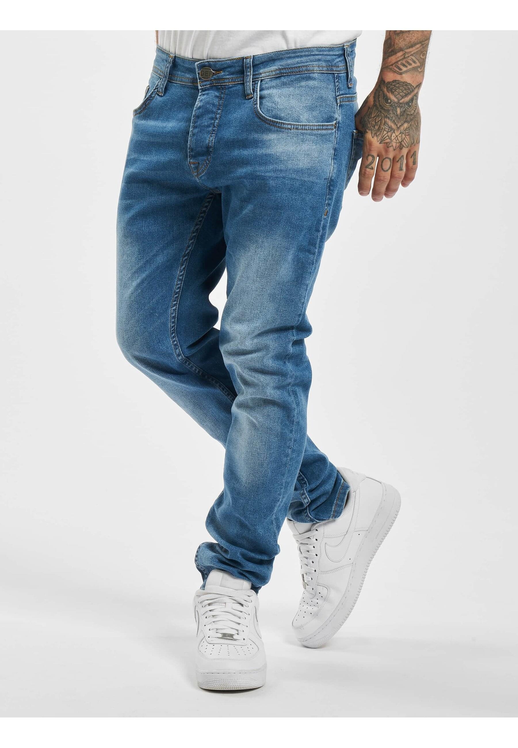 DEF Bequeme Jeans »DEF Herren Hines Slim Fit Jeans Mid«, (1 tlg.)