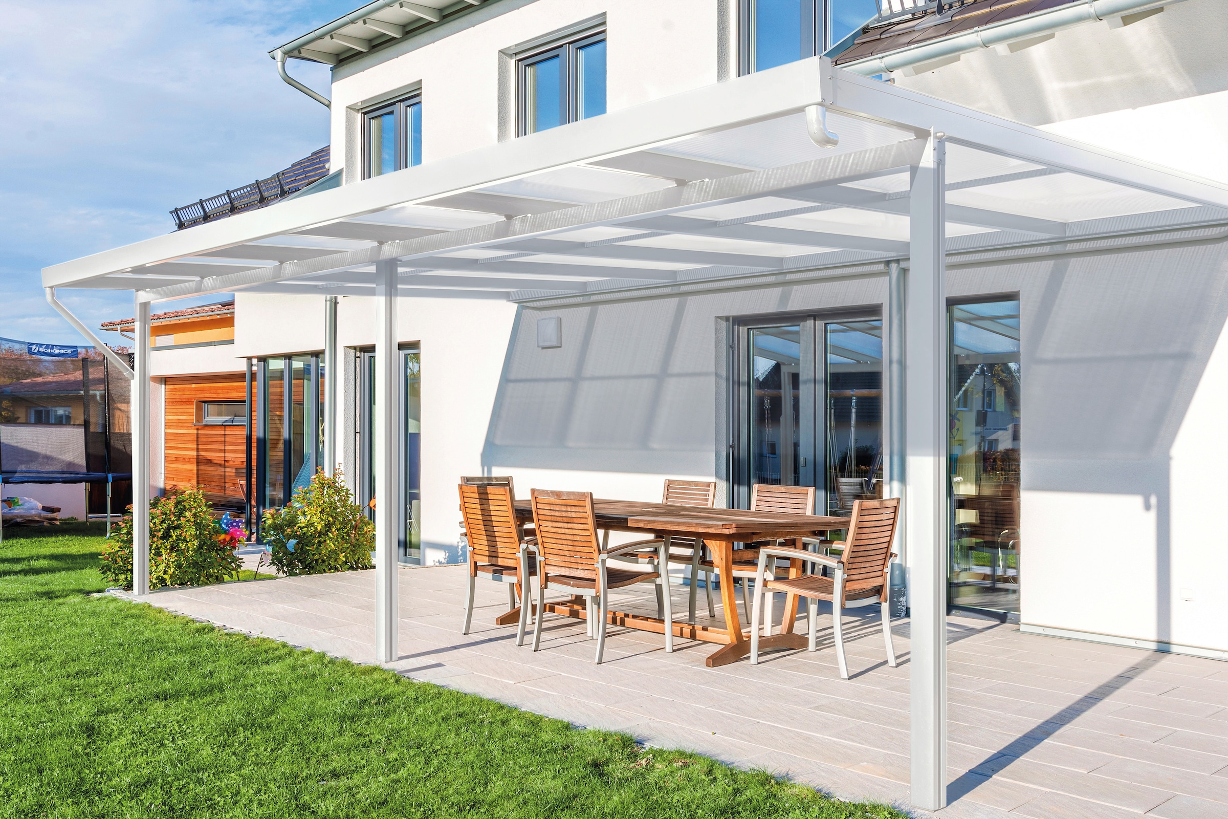 GUTTA Terrassendach »Premium«, BxT: 611x406 cm, Dach Polycarbonat Opal
