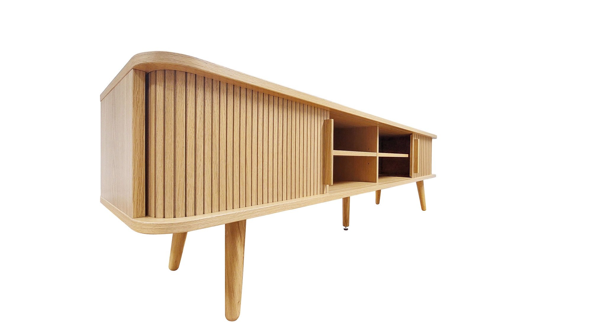 Woodman TV-Board »Rove«, besonderes Design, in zwei Breiten, mit Eichenholzfurnier
