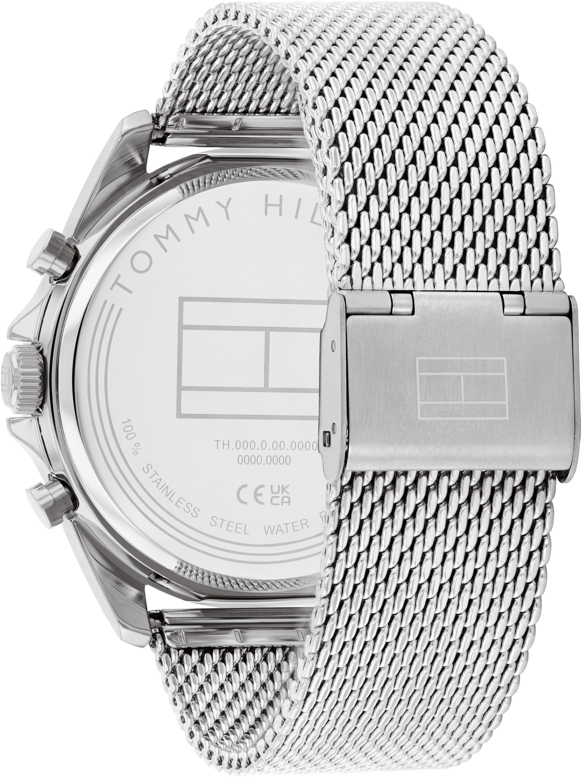 Tommy Hilfiger Multifunktionsuhr »BAKER«, Quarzuhr, Armbanduhr, Herrenuhr, Edelstahlarmband, analog, Tag