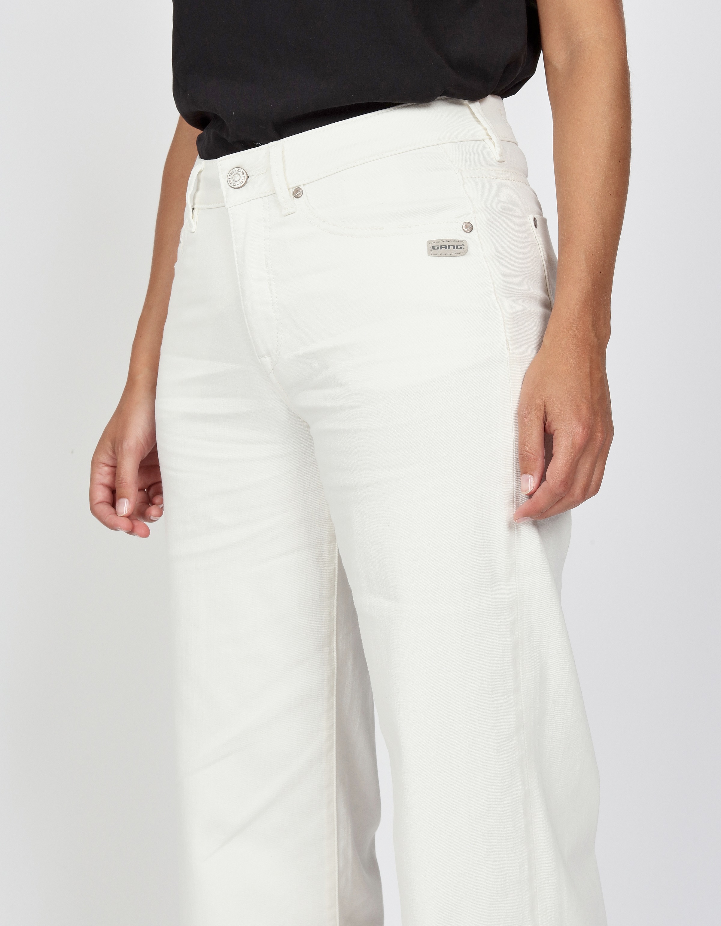 Thumbnail - GANG Weite Jeans "94CARLOTTA" weiter Fit im bodenlangen Palazzo-Style