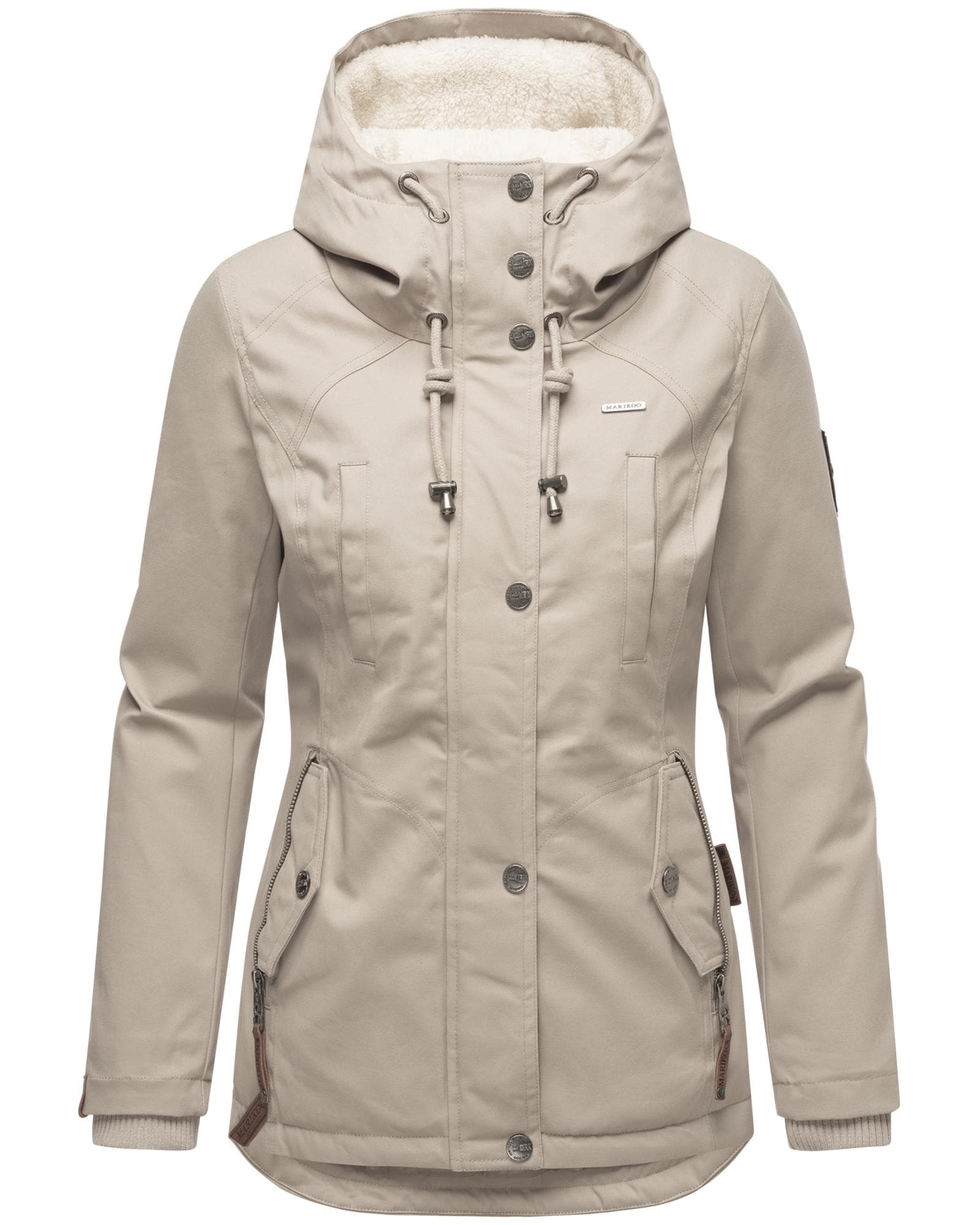 Marikoo Winterjacke »Bikoo«, mit Kapuze, sportliche Damen Outdoor Baumwolljacke mit Kapuze