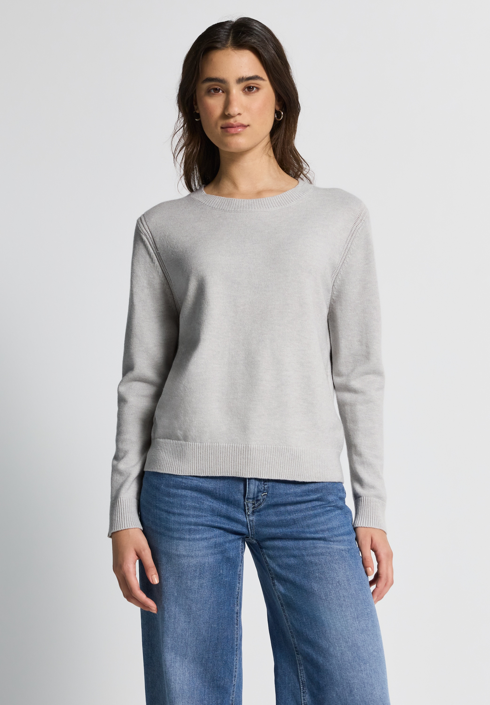 STREET ONE STUDIO Strickpullover, aus softem Materialmix günstig online kaufen