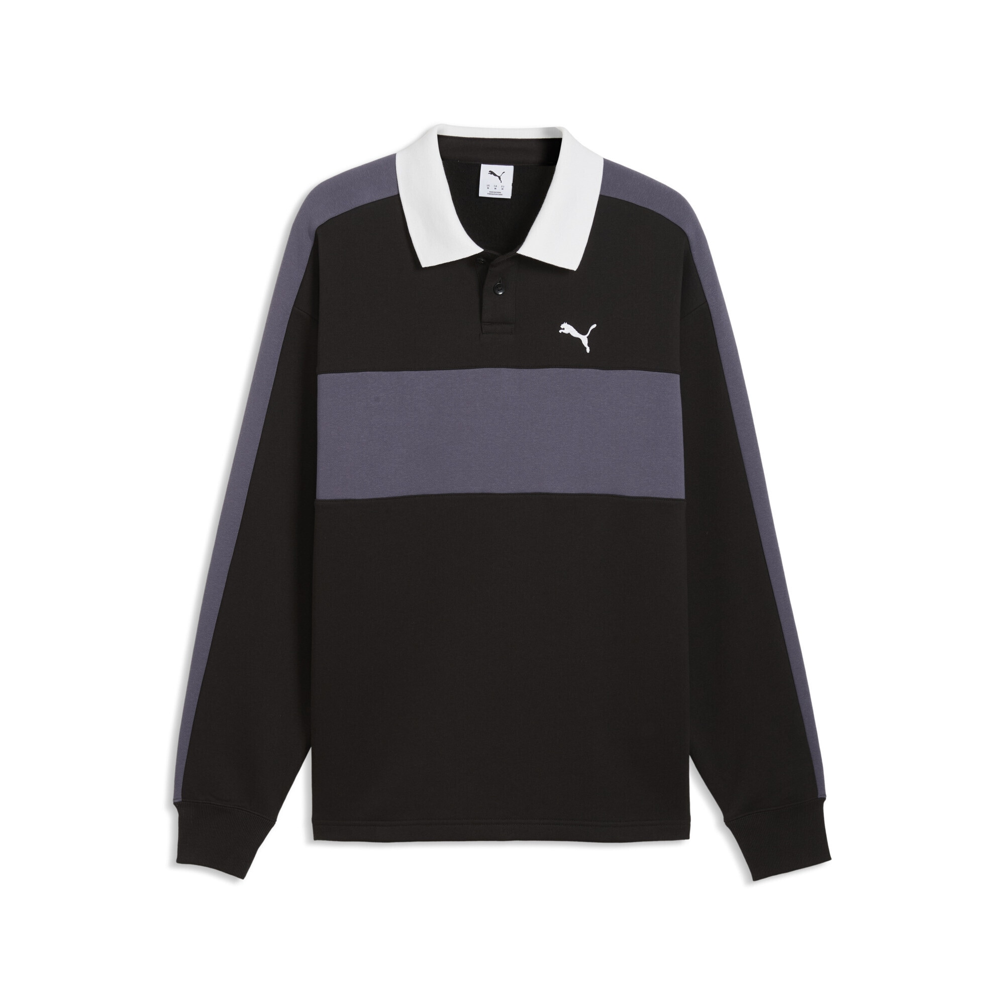 PUMA Sweatshirt »T7 Relaxed Polo Sweatshirt mit Rundhalsausschnitt Herren«
