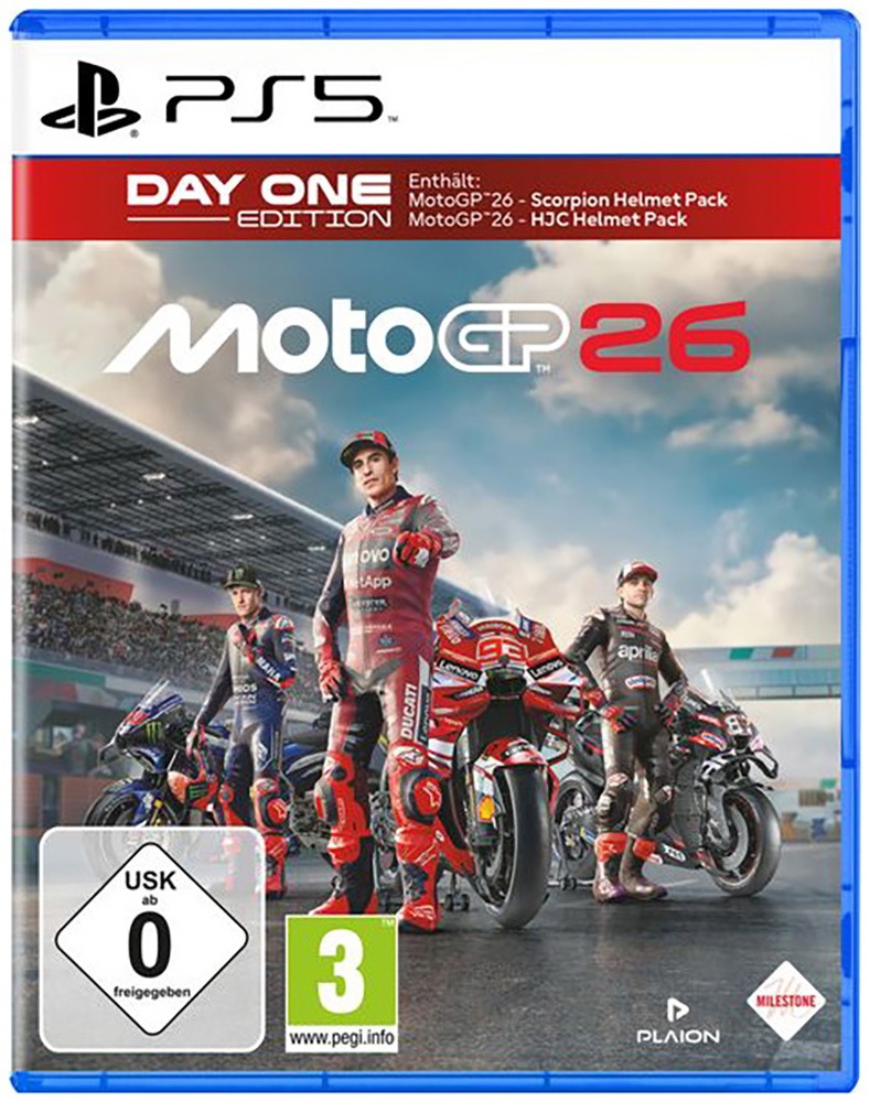 MILESTONE Spielesoftware "MotoGP 26 Day One Edition", ohne farbbezeichnung, PlayStation 5, Spielesoftware