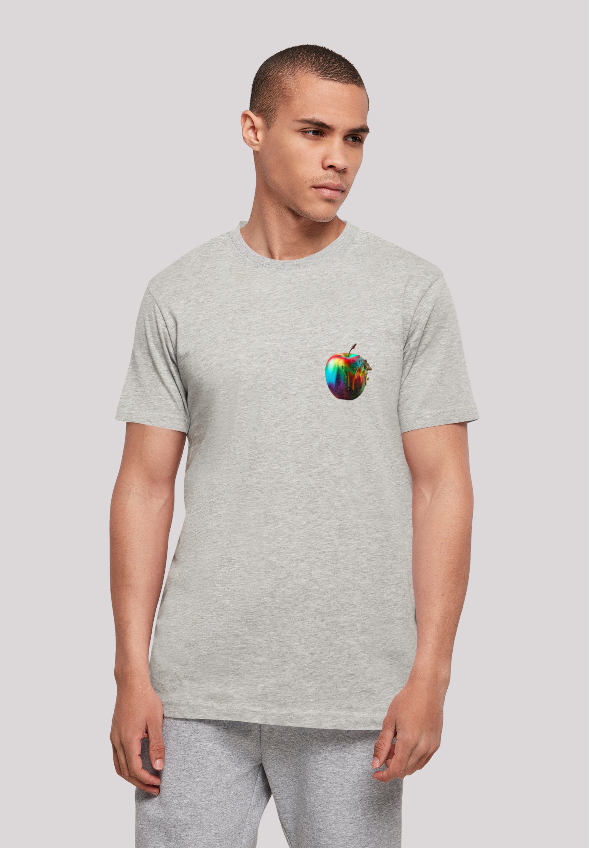 F4NT4STIC T-Shirt »Colorfood Collection - Rainbow Apple«, Print