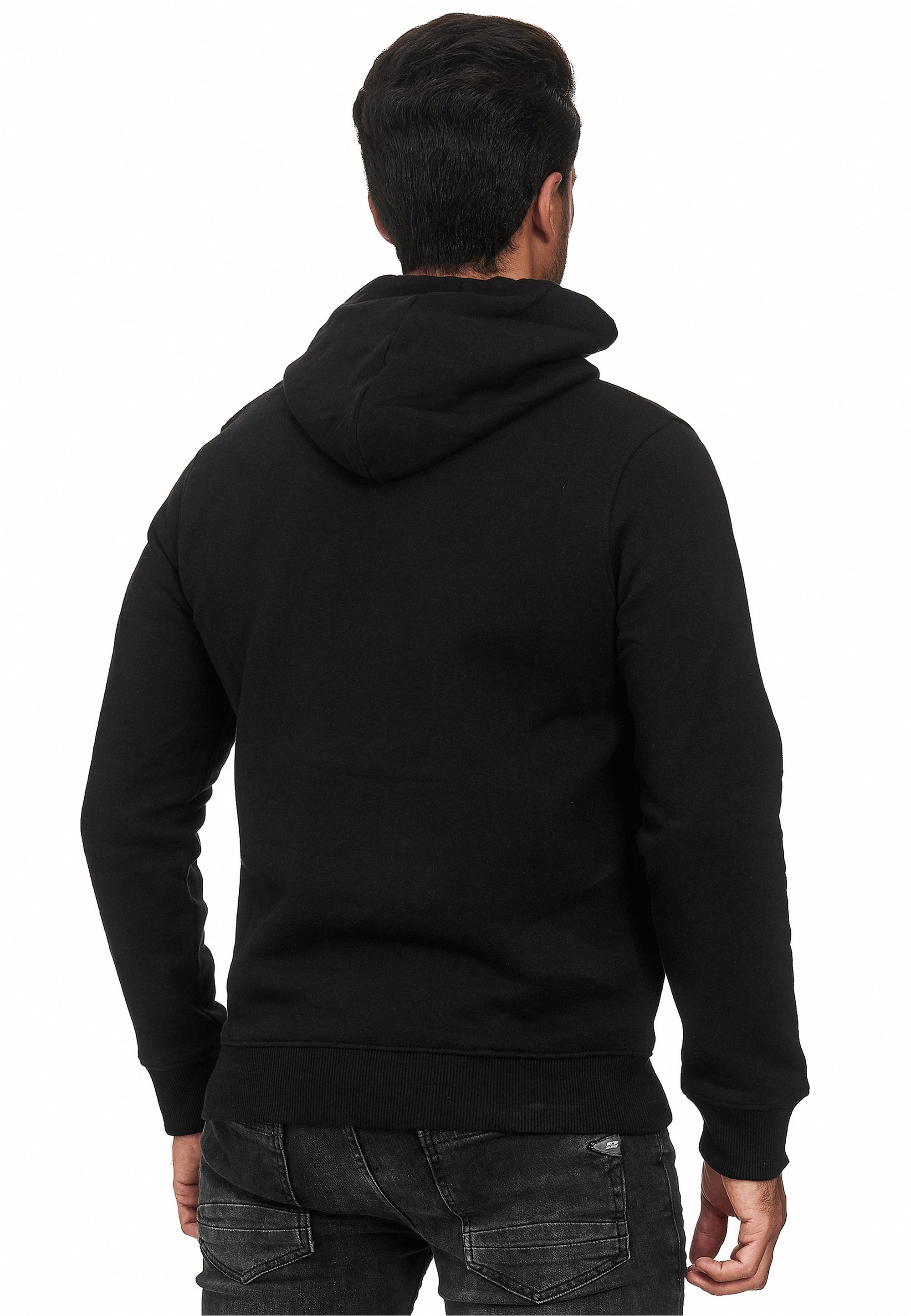 Rusty Neal Kapuzensweatshirt, mit seitlichem Reißverschluss
