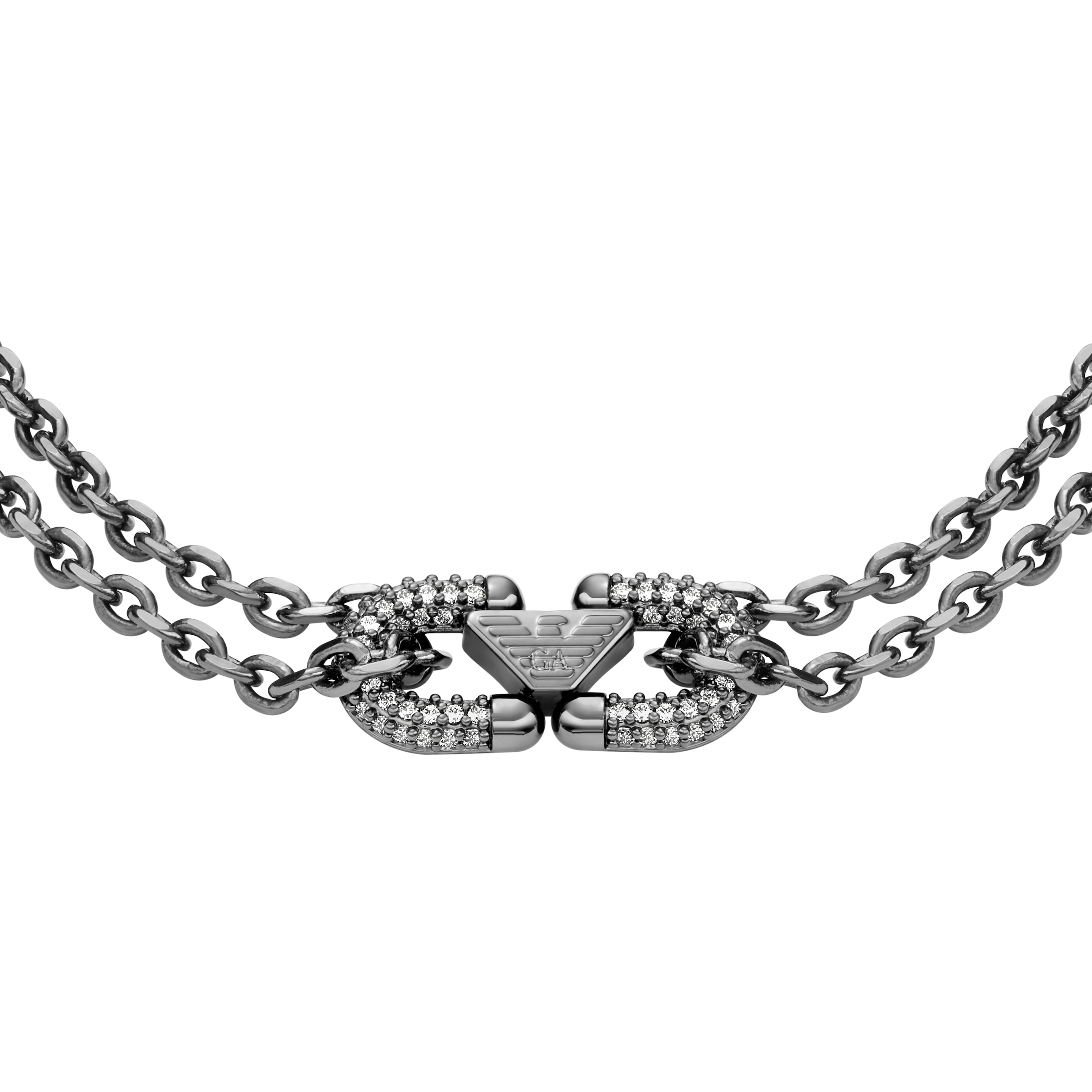 Emporio Armani Armband »Schmuck Geschenk Edelstahl Armschmuck COUPLES« mit Zirkonia (synth.)