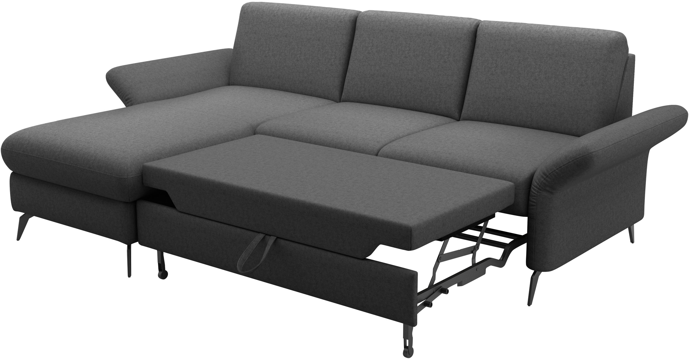 Home affaire Ecksofa »Rochelle«, optional: Armteilverstellung, klappbar, Bettkasen