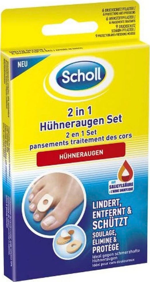 SCHOLL Hühneraugenpflaster "2 in 1", beige, Pflaster