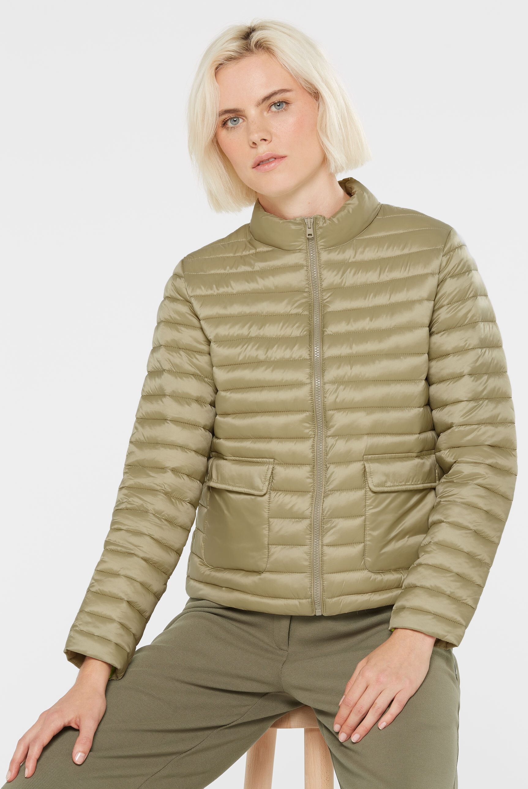 SENSES.THE LABEL Steppjacke, ohne Kapuze, mit verstellbarem Gummizug im Saum