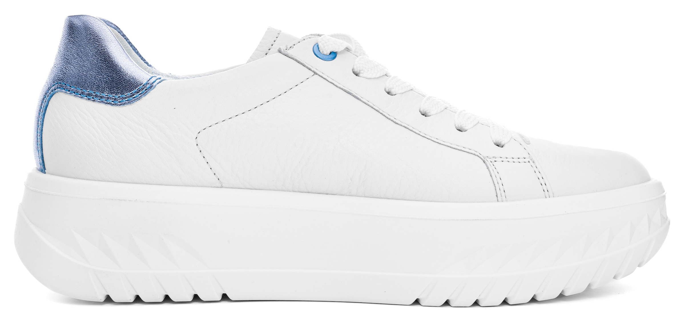 Ara Plateausneaker »MONACO«, Plateausneaker, Schnürschuh im Metallic Look, H-Weite