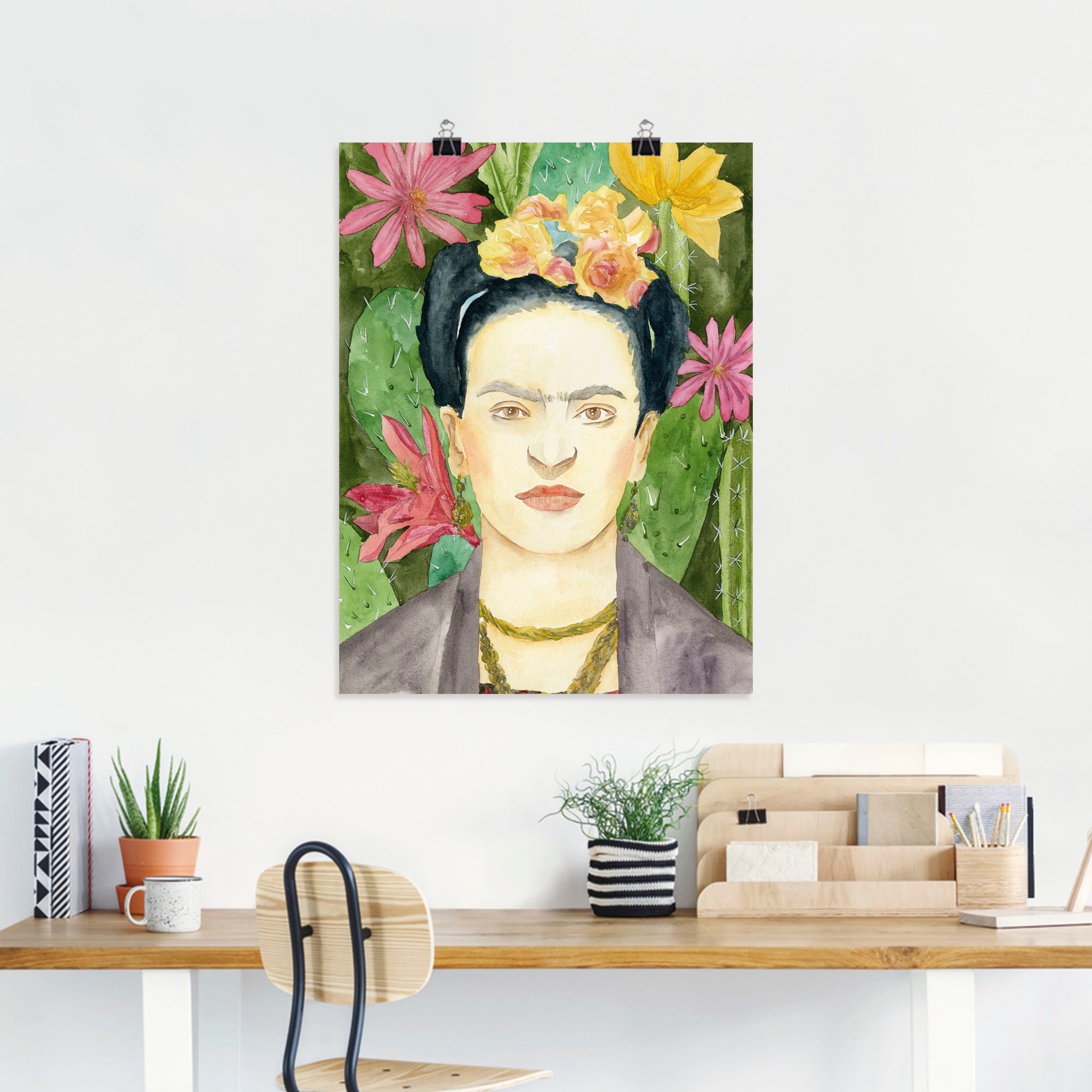 Artland Wandbild "Frida Kahlo I", Bilder von Frauen, (1 St.), als Leinwandb günstig online kaufen