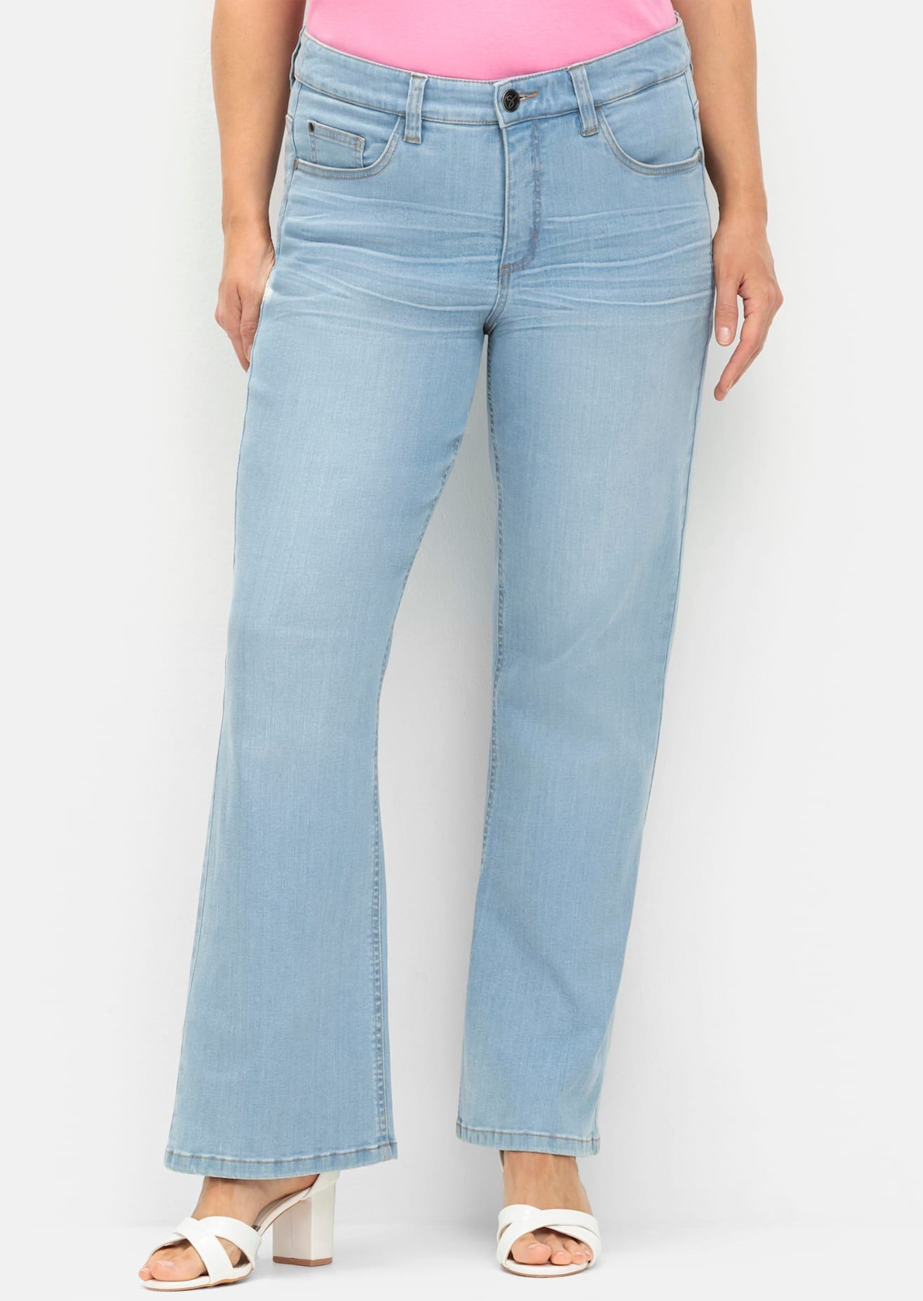 Sheego Bootcut-Jeans, (1 tlg.) günstig online kaufen