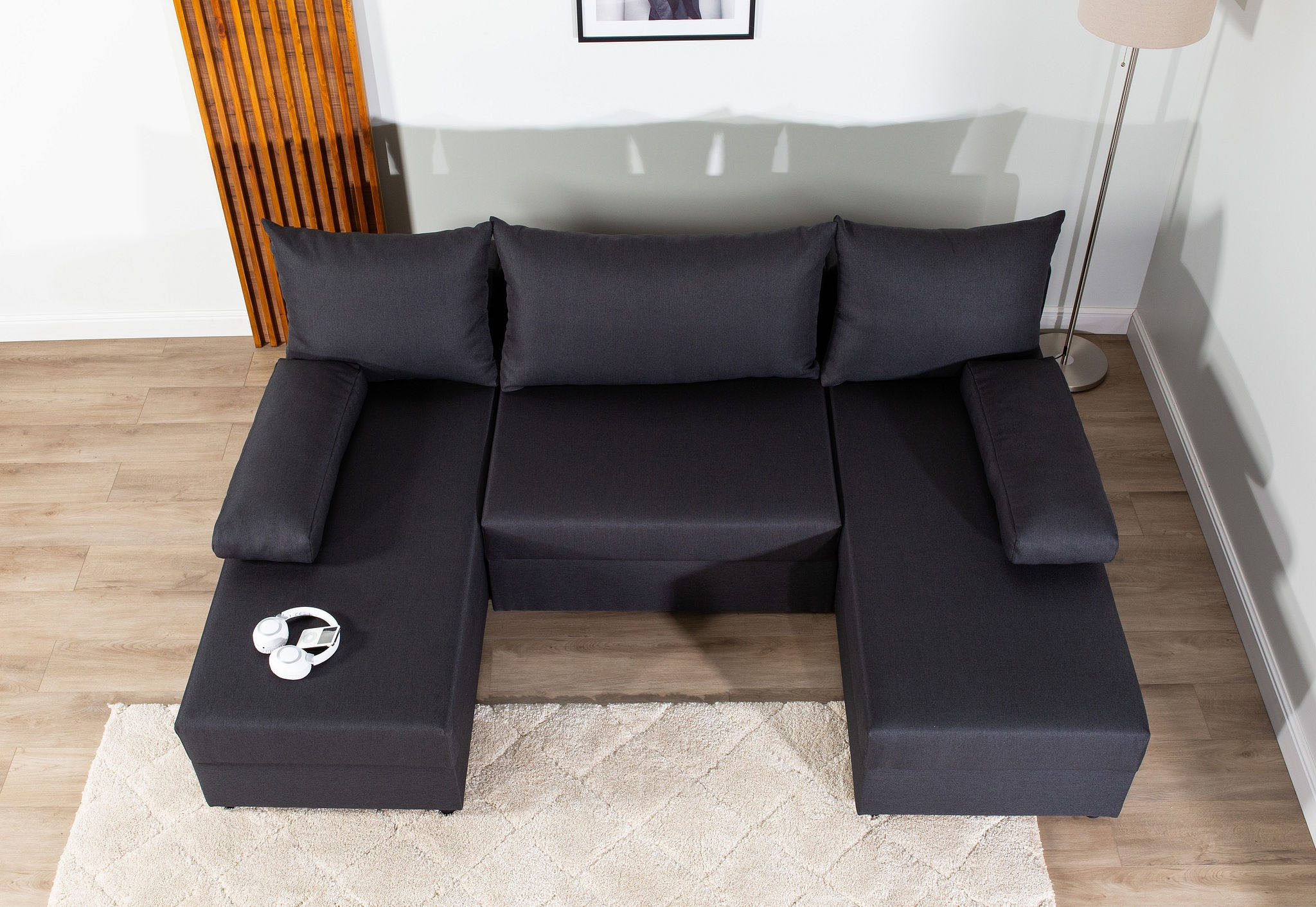 COLLECTION AB Wohnlandschaft »Pico U-Form«, Wohnlandschaft,2 X Ottomane,Polyätherschaum Polsterung
