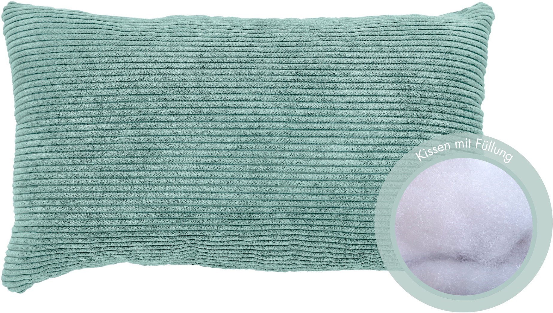 Thumbnail - Andiamo Dekokissen "Cord Kissen Emy, Kissenhülle mit Füllung" Sofakissen, eckig, 40x40 oder 30x50 cm, auch als 4er Set e...