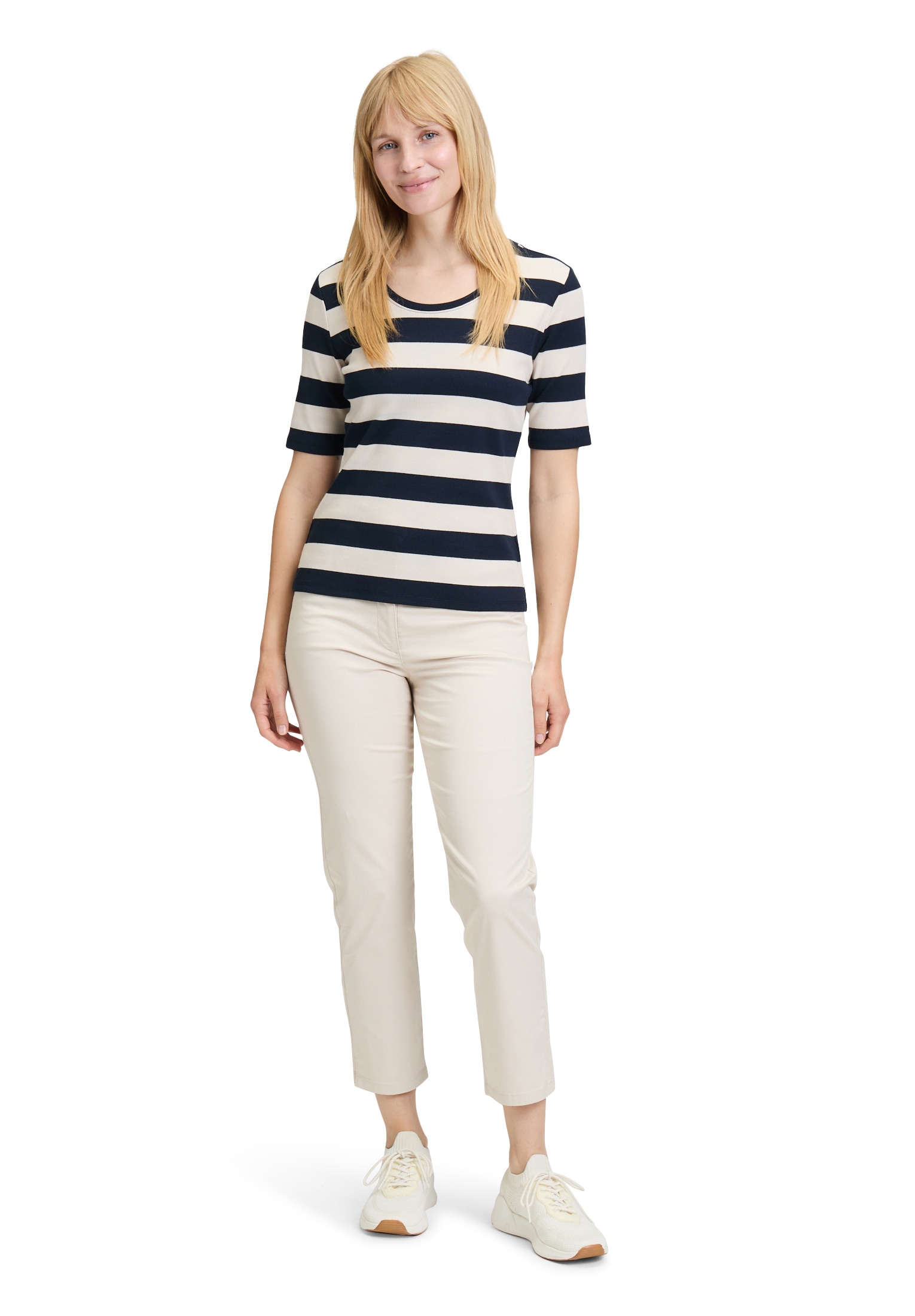 Betty Barclay Kurzarmshirt »Betty Barclay Basic Shirt mit Rippenstruktur«, (1 tlg.)