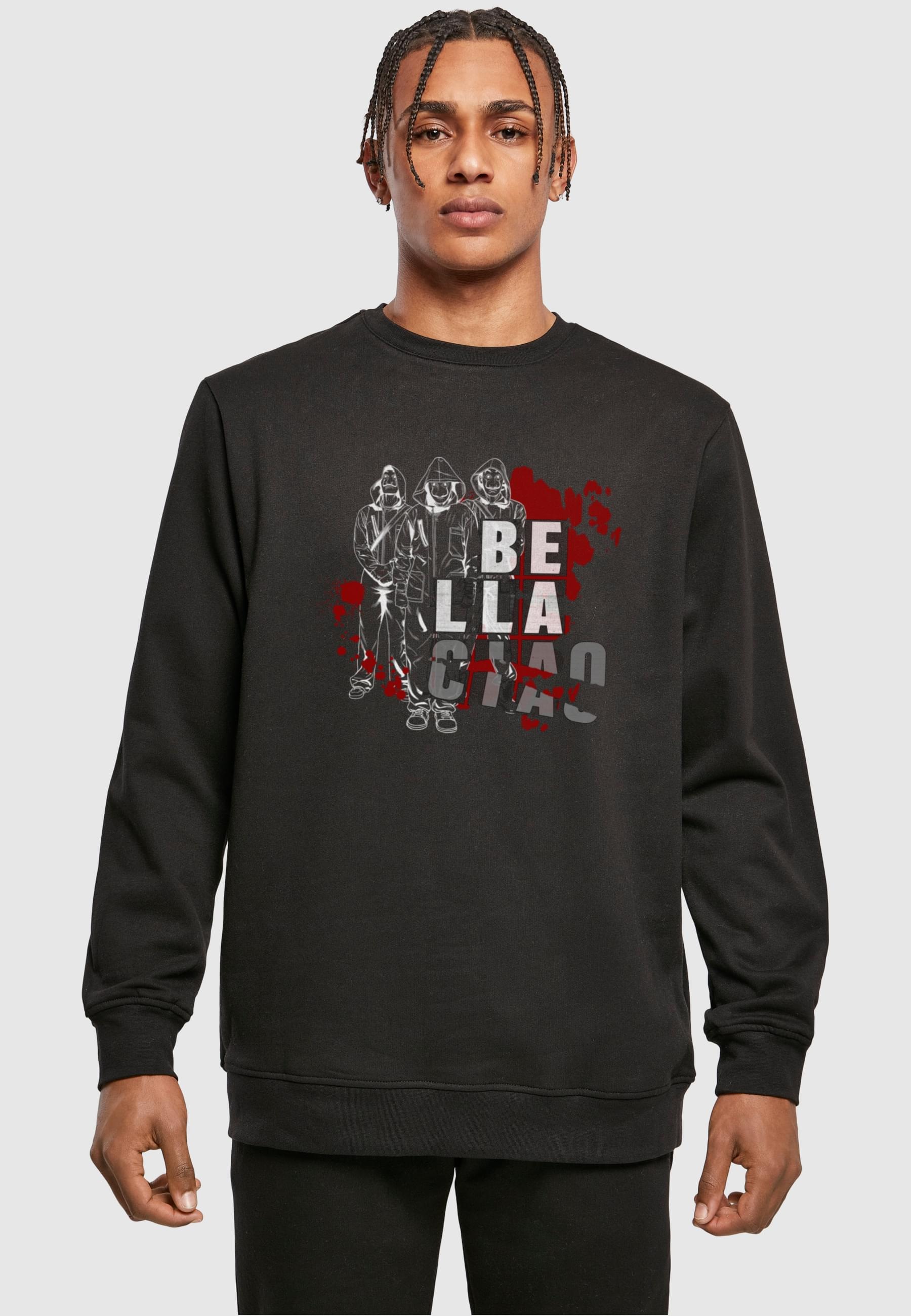 ABSOLUTE CULT Rundhalspullover »ABSOLUTE CULT Herren Money Heist - Bella Ciao Splat Crewneck«, (1 tlg.)