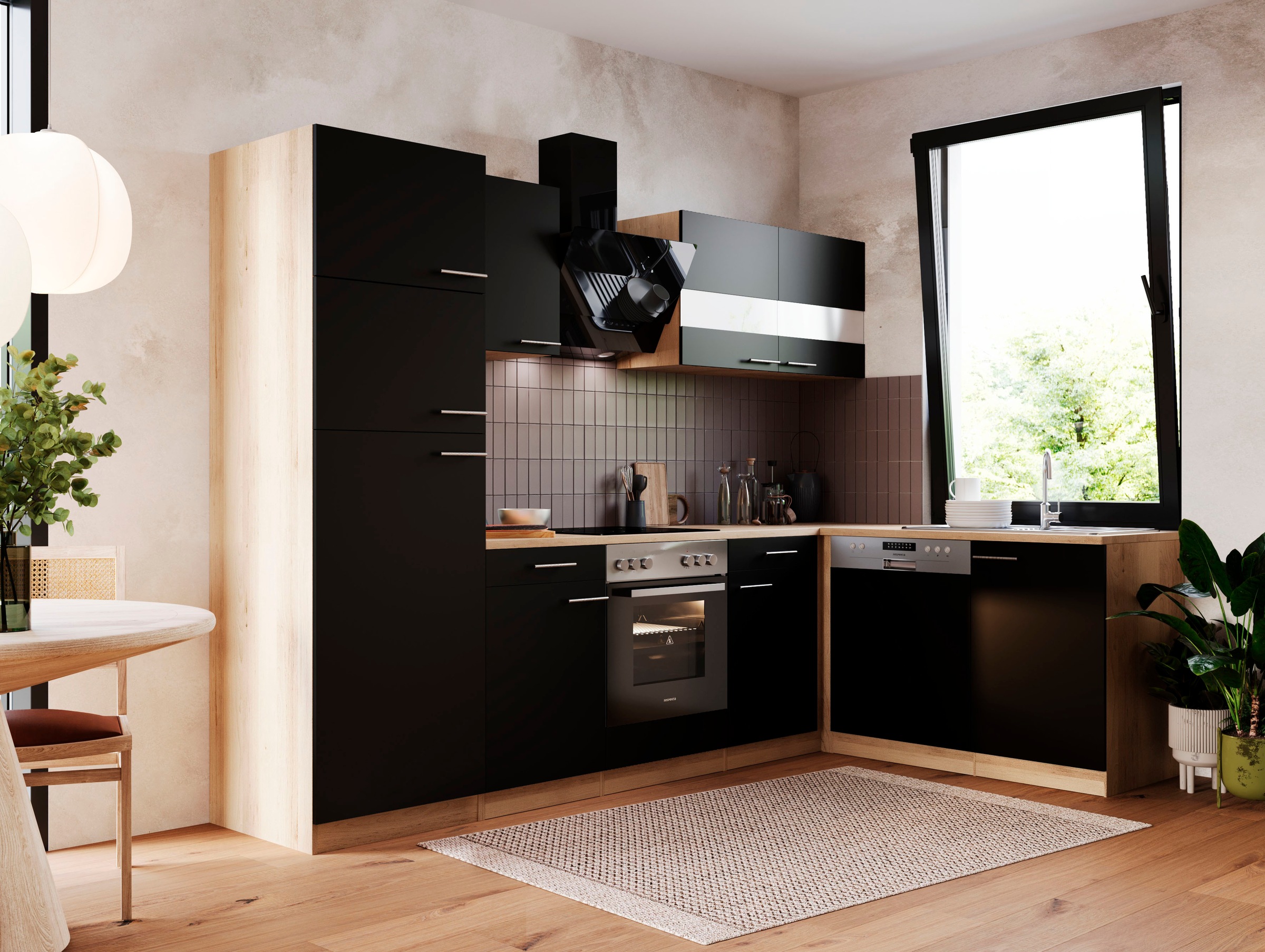 RESPEKTA Küche »Merle«, Breite 280 x 172  cm, mit Soft-Close