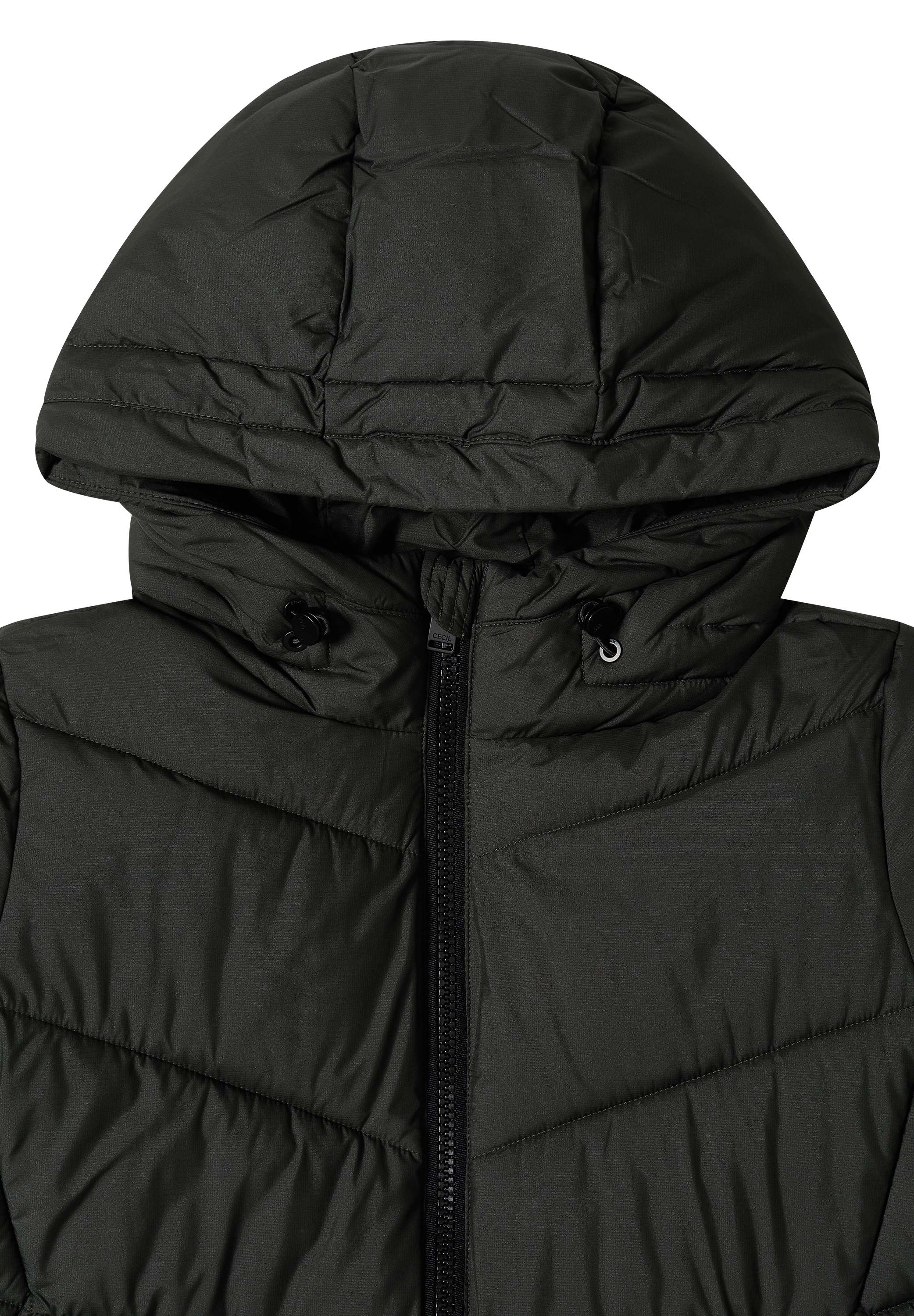 Cecil Steppjacke mit Kapuze Winterjacke in Midi-Länge mit Kapuze