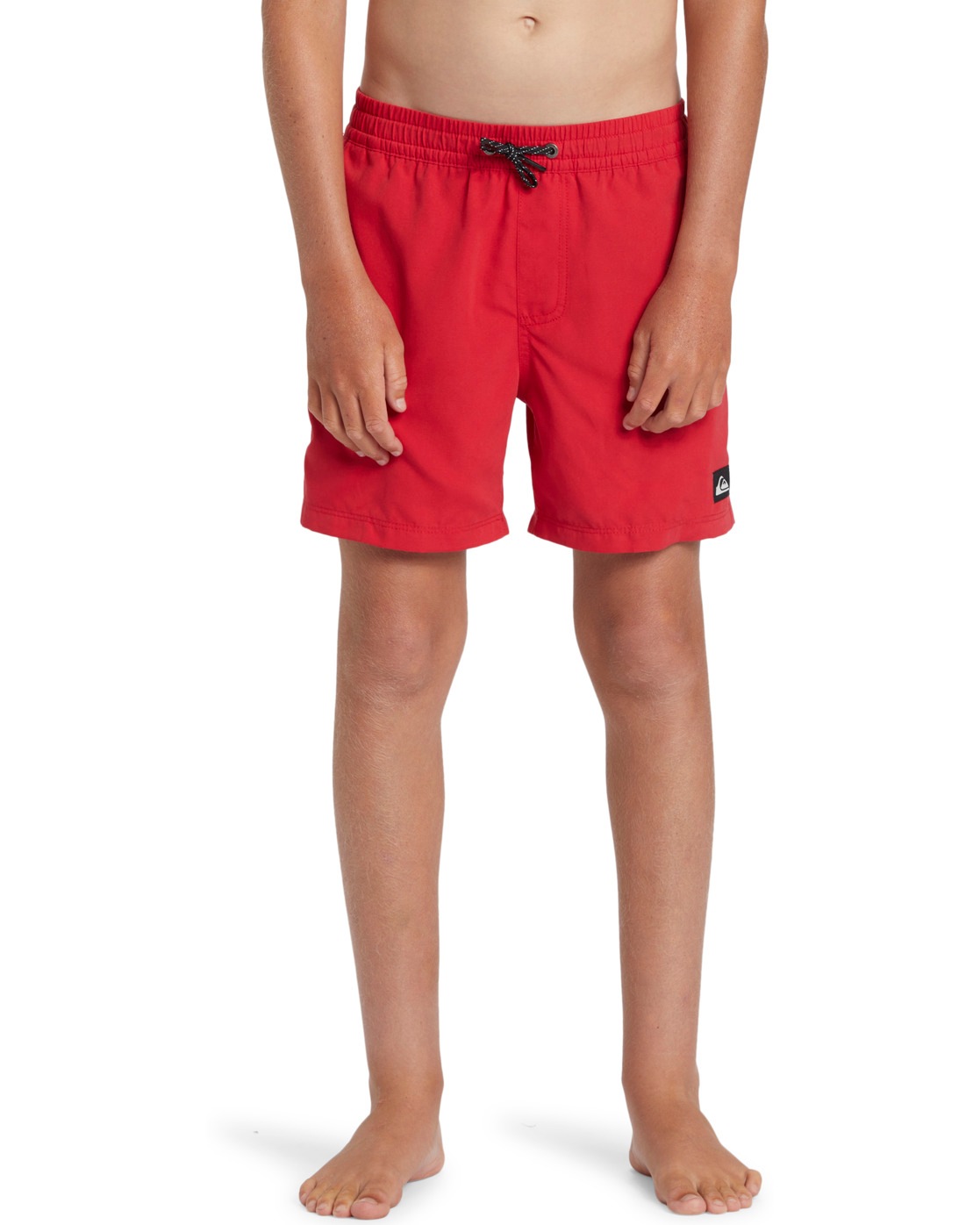 QUIKSILVER Kinder Badeshorts "Everyday Solid Volley 14""high risk rot, Gr. 16, 100% Polyester, Badehosen