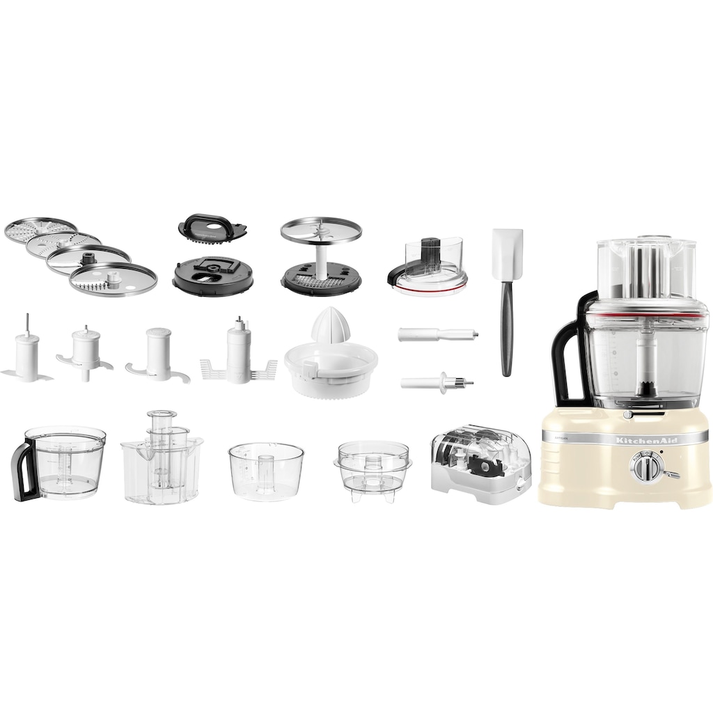 KitchenAid Zerkleinerer »5KFP1644EAC ALMOND CREAM«, 650 W, Mit umfangreichem Zubehör