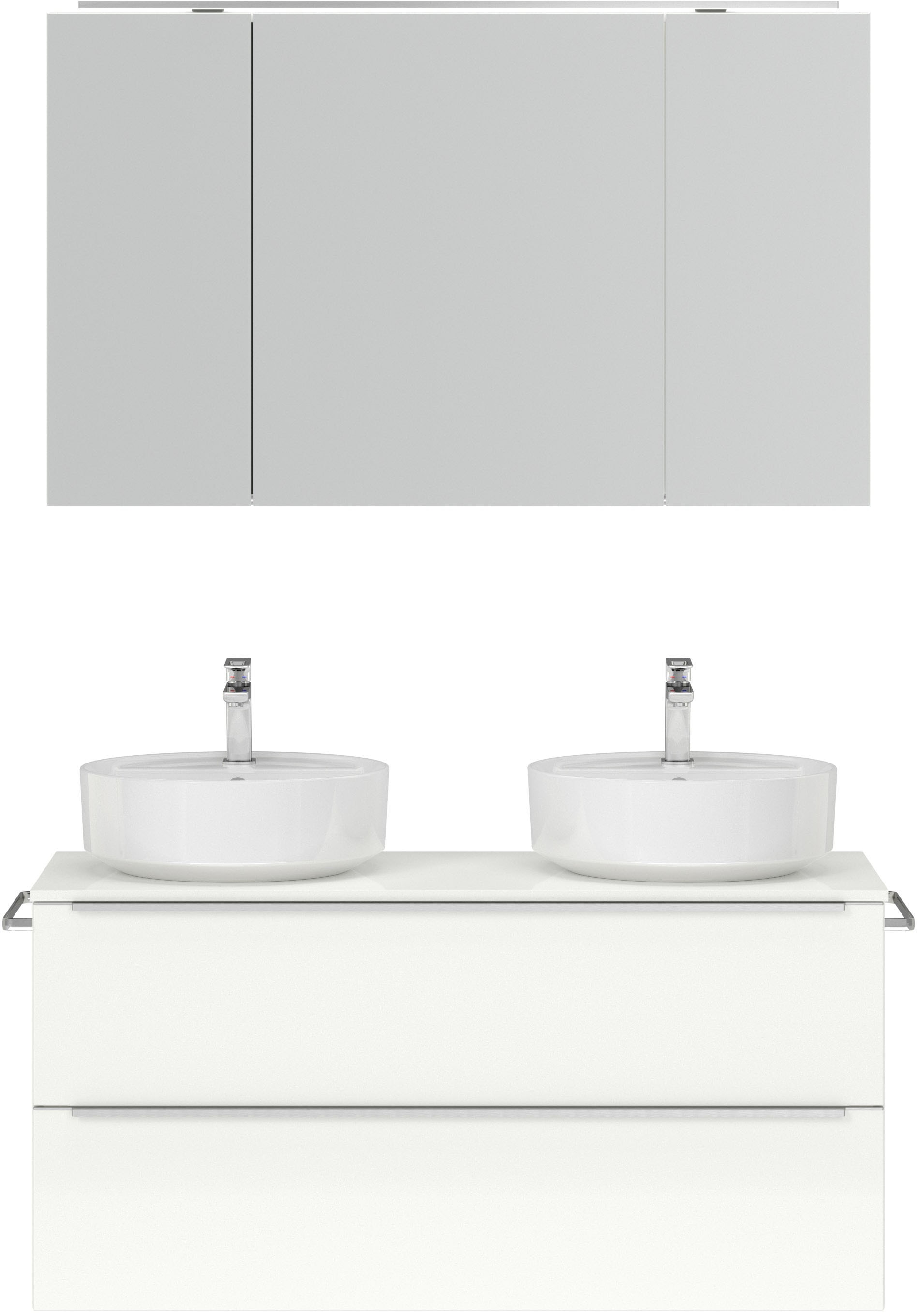 nobilia Badmöbel-Set "Alvene", (2 St., vormontiert, mit Soft-Close), inkl. günstig online kaufen