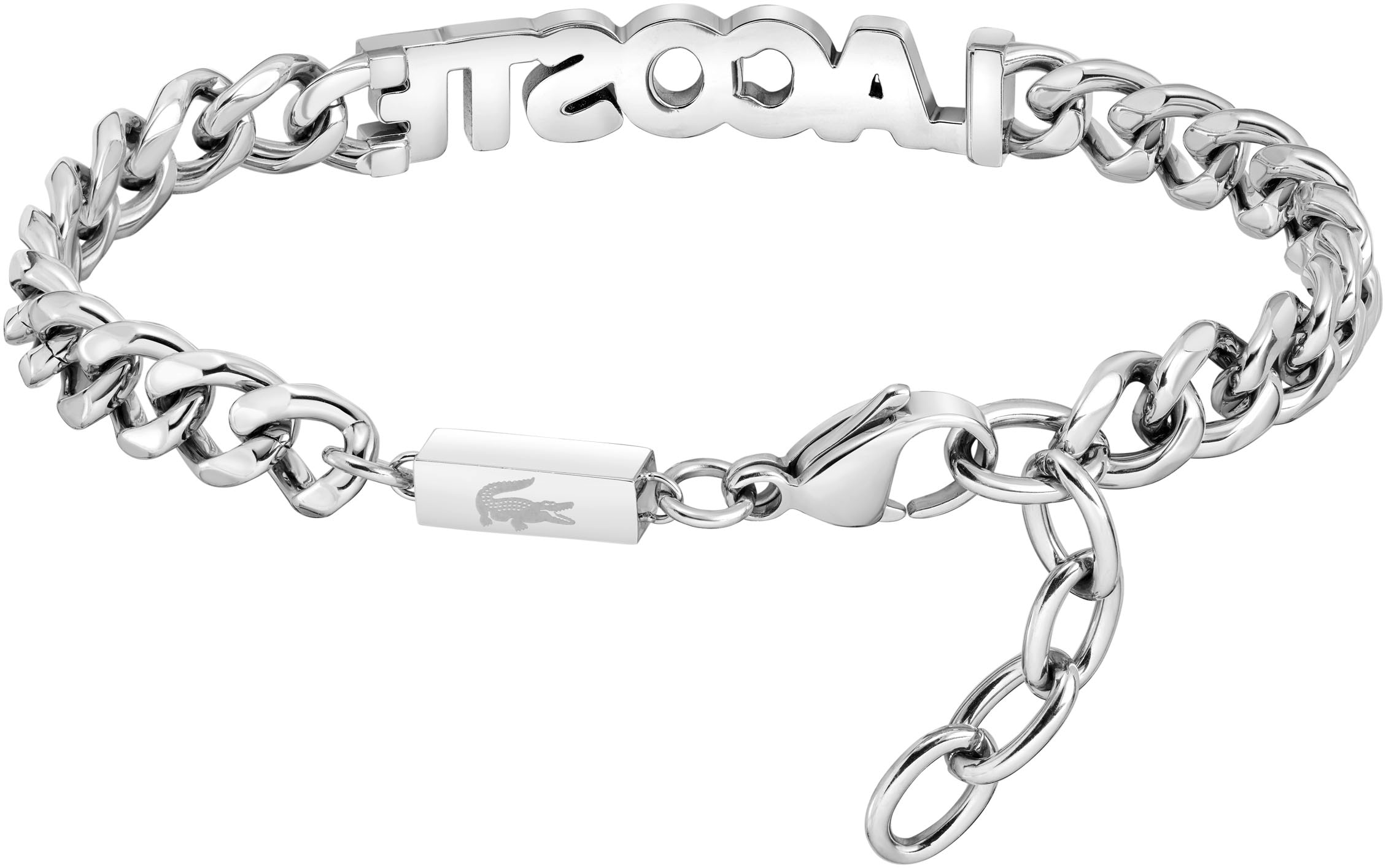 Lacoste Panzerarmband »SCRIPT, 2040476, 2040477, 2040478«, teilweise mit Emaille