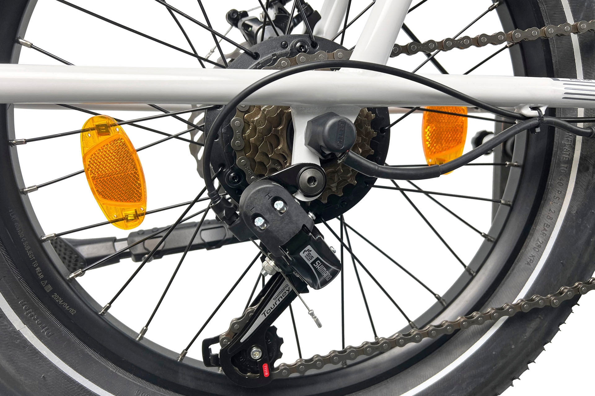 LLobe »Elektro Faltrad 20" Neo.cult weiß« 7 Gang Shimano Tourney Schaltwerk Kettenschaltung Heckmotor 250 W