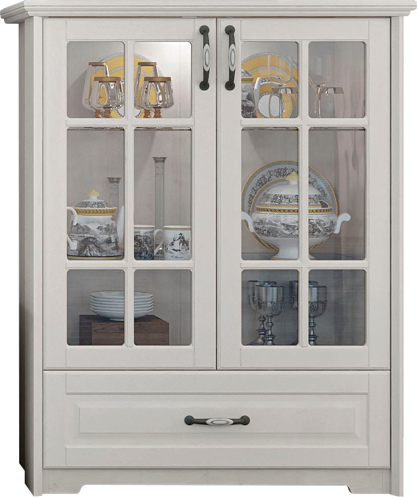 OTTO home Vitrine "Evergreen" UV lackiert, Tür mit Sicherheitsglas und Soft-Close-Funktion
