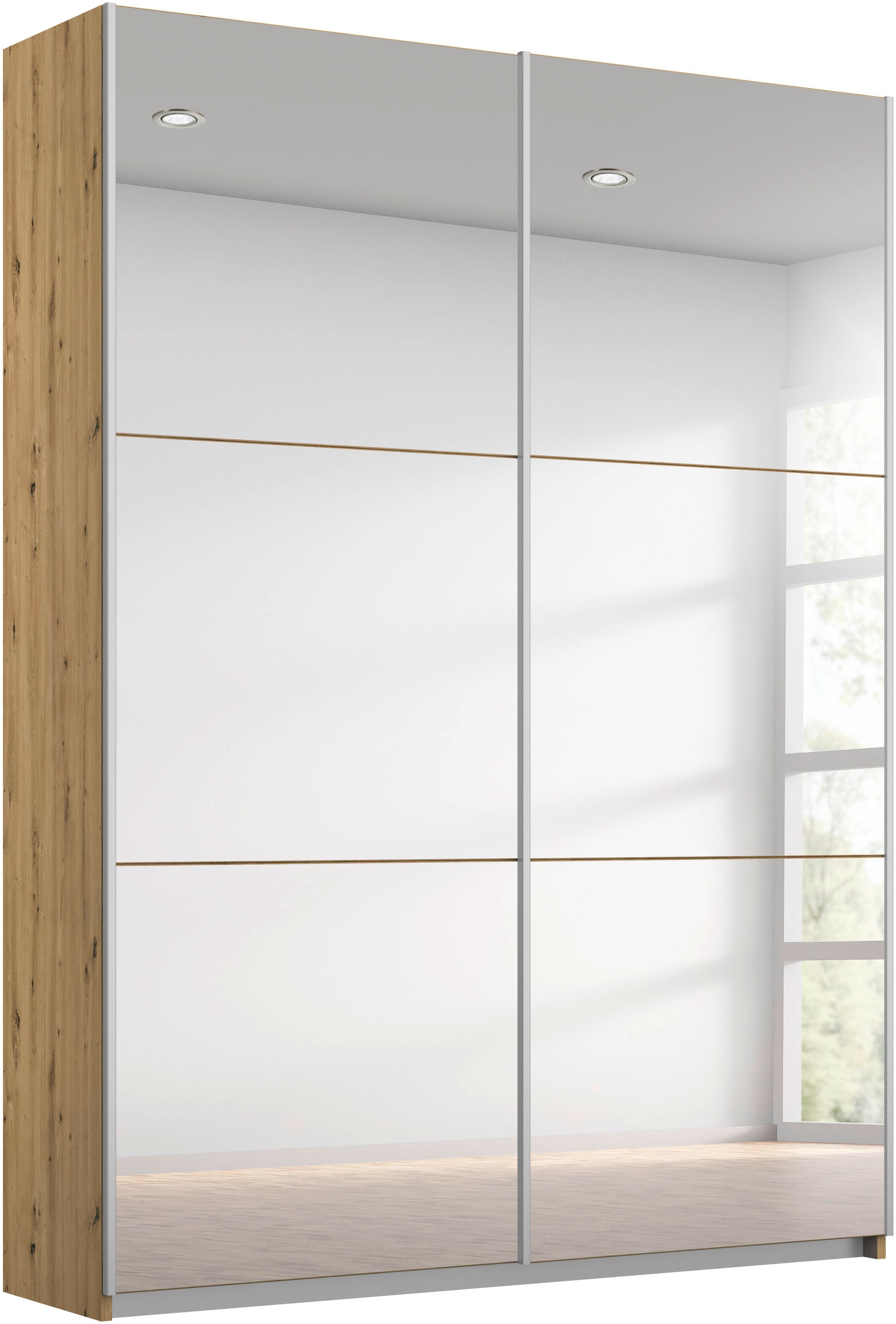 rauch "Kleiderschrank Schrank Garderobe REFLECT" inkl. praktischer Innenausstattung mit viel Stauraum MADE IN GERMANY