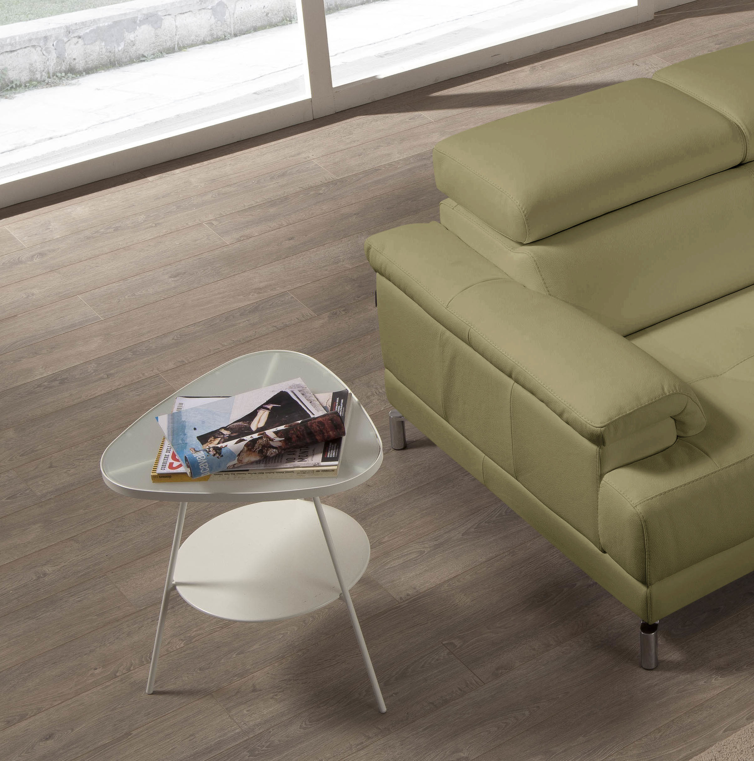 Thumbnail - Egoitaliano Ecksofa "Soul, Design und Sitzkomfort auf hohem Niveau, tolle Details, L-Form" mit Recamiere, inkl. Kopfteil...