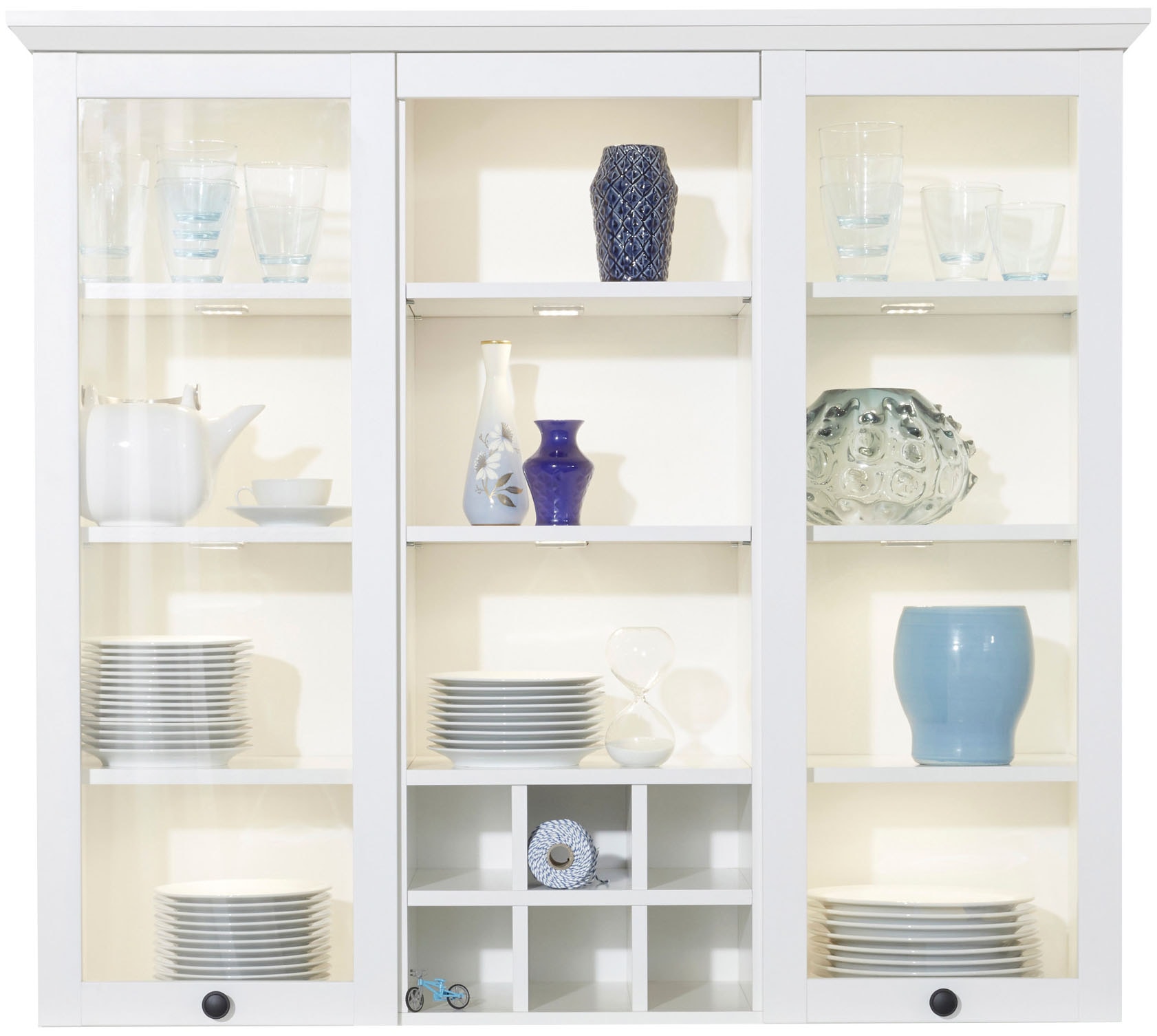 Home affaire Buffetaufsatz »Örebro«, (1 St.), Aufsatzvitrine mit Weinfächern - Passend zum Artikel 69338650