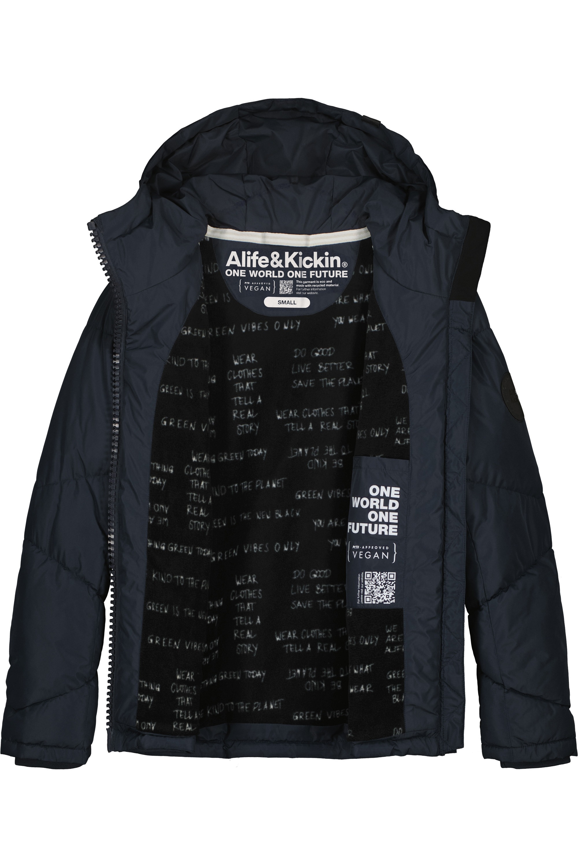 Alife & Kickin Winterjacke »Damen KasandraAK A«, Kurze warme Jacke mit gefütterter Kapuze, in schmaler Passform
