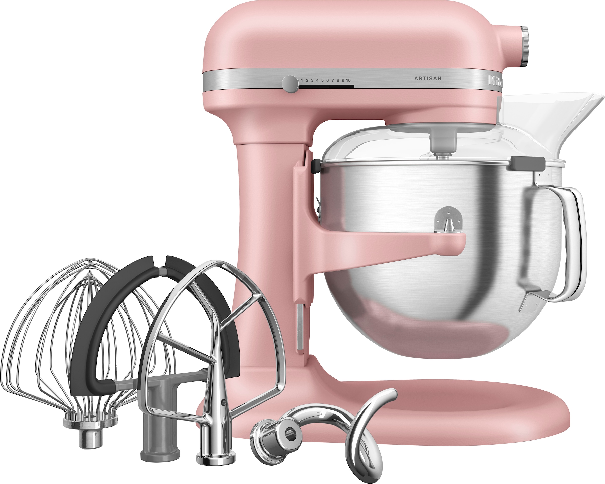 KITCHENAID Küchenmaschine "5KSM70SHXECA", B:28,7cm H:41,9cm T:37,15cm, rosa, Küchenmaschinen