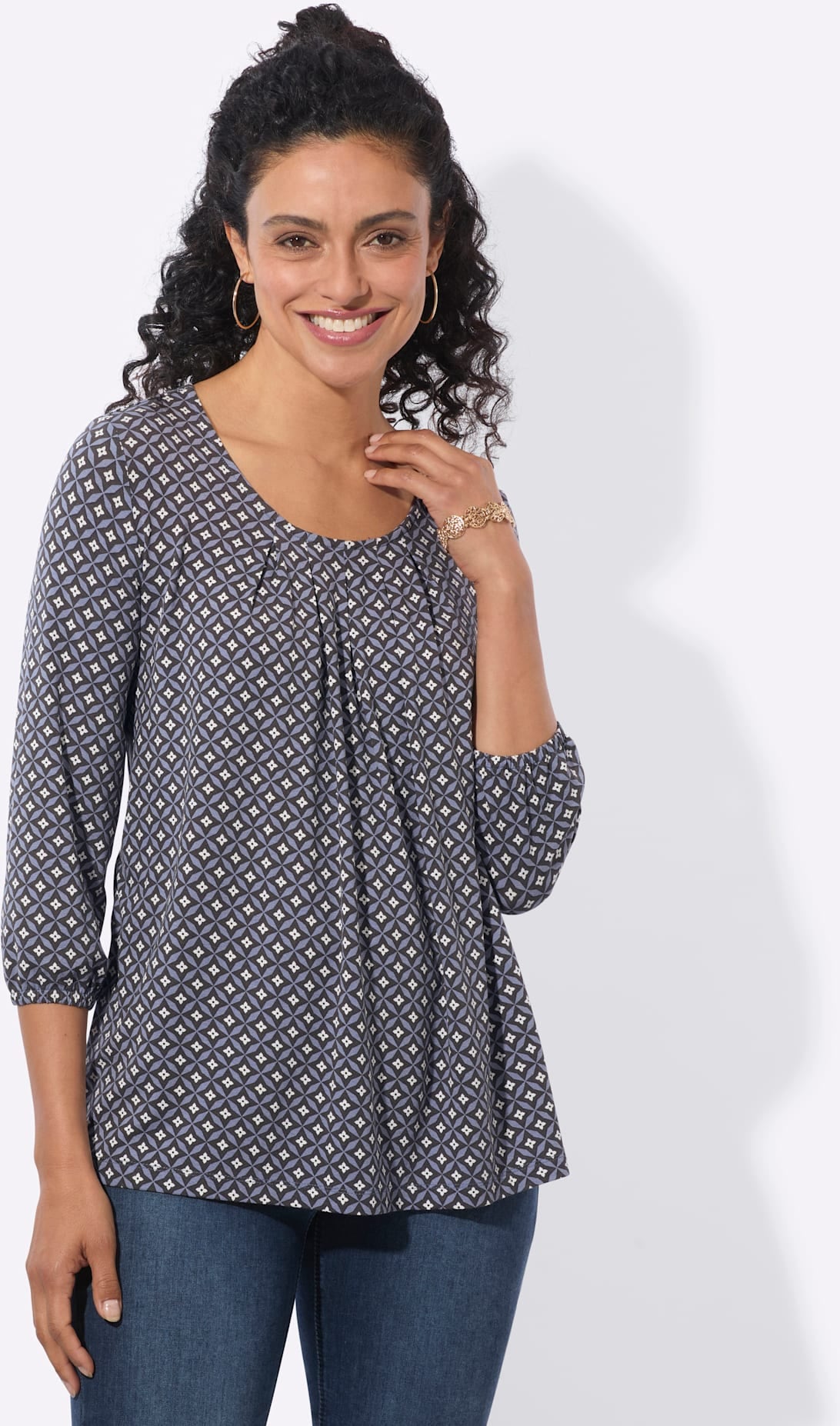 Inspirationen 3/4-Arm-Shirt "Druck-Shirt" 1