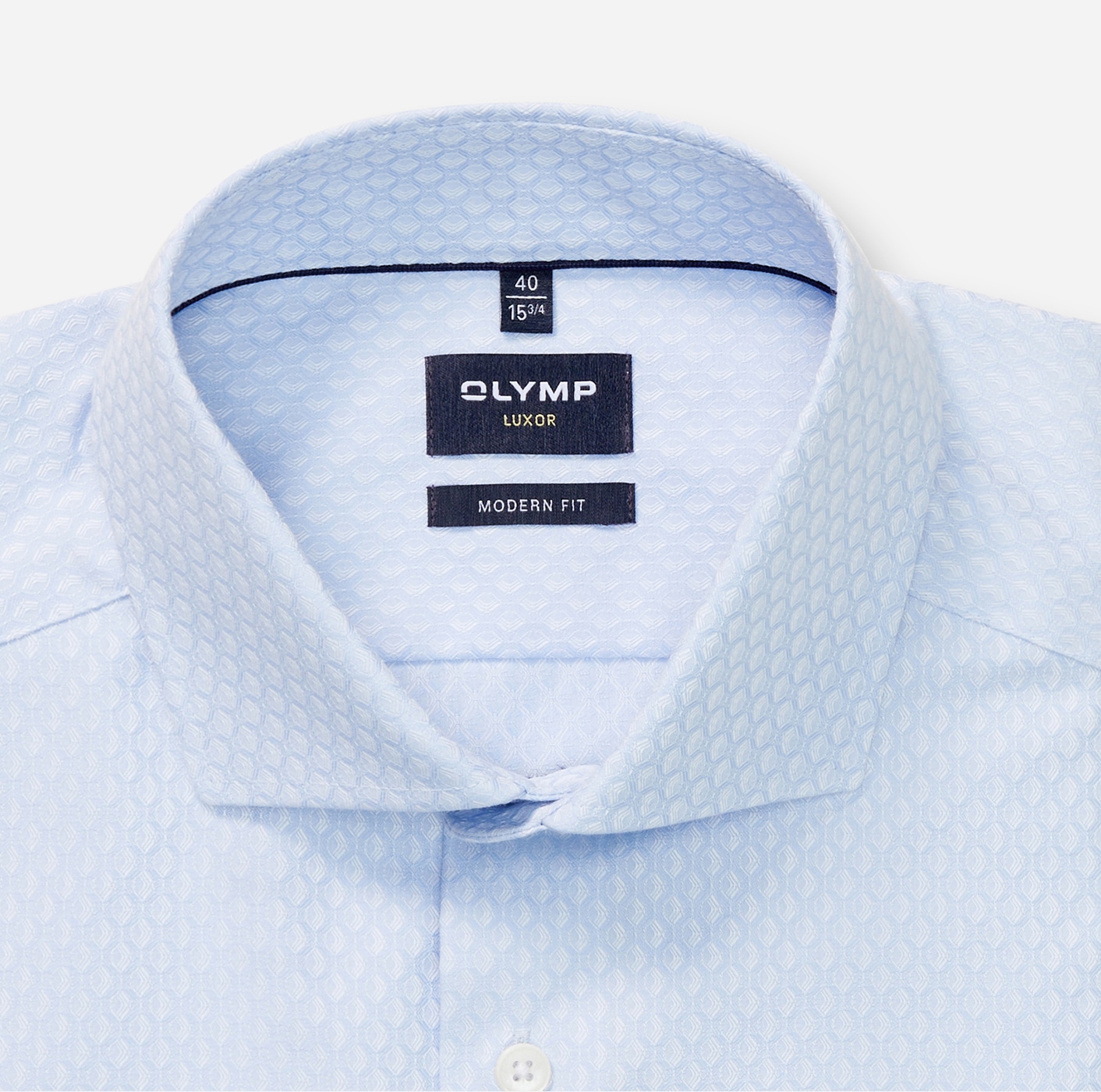OLYMP Langarmhemd »Luxor«, feine Struktur, Businesshemd. Royal-Kentkragen, modern fit